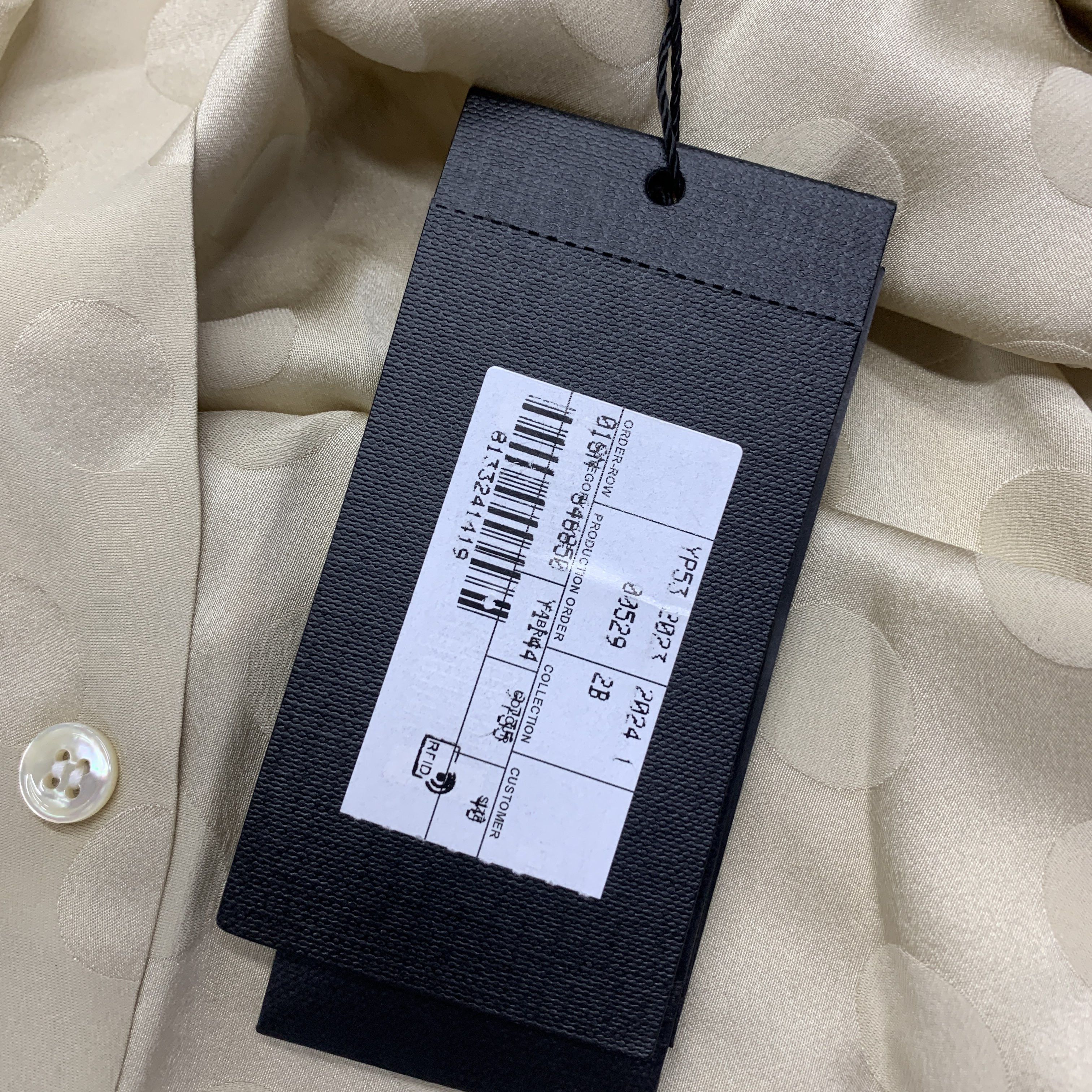 Saint Laurent Paris Saint Laurent Polka Dot Silk Button Up Shirt Size M Size US XXS / EU 40 - 4 Thumbnail