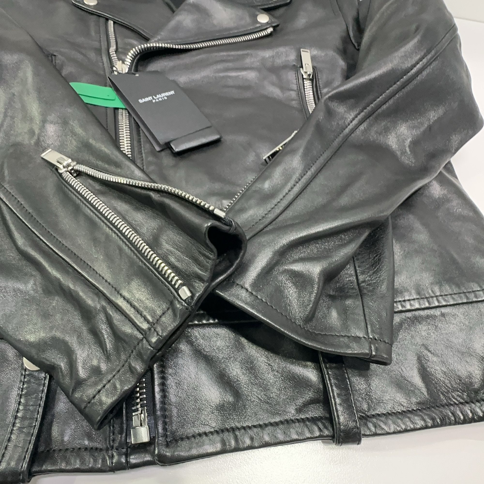 Saint Laurent Paris Saint Laurent Classic Lamb Leather Motorcycle Jacket Size 52 Size US L / EU 52-54 / 3 - 7 Thumbnail
