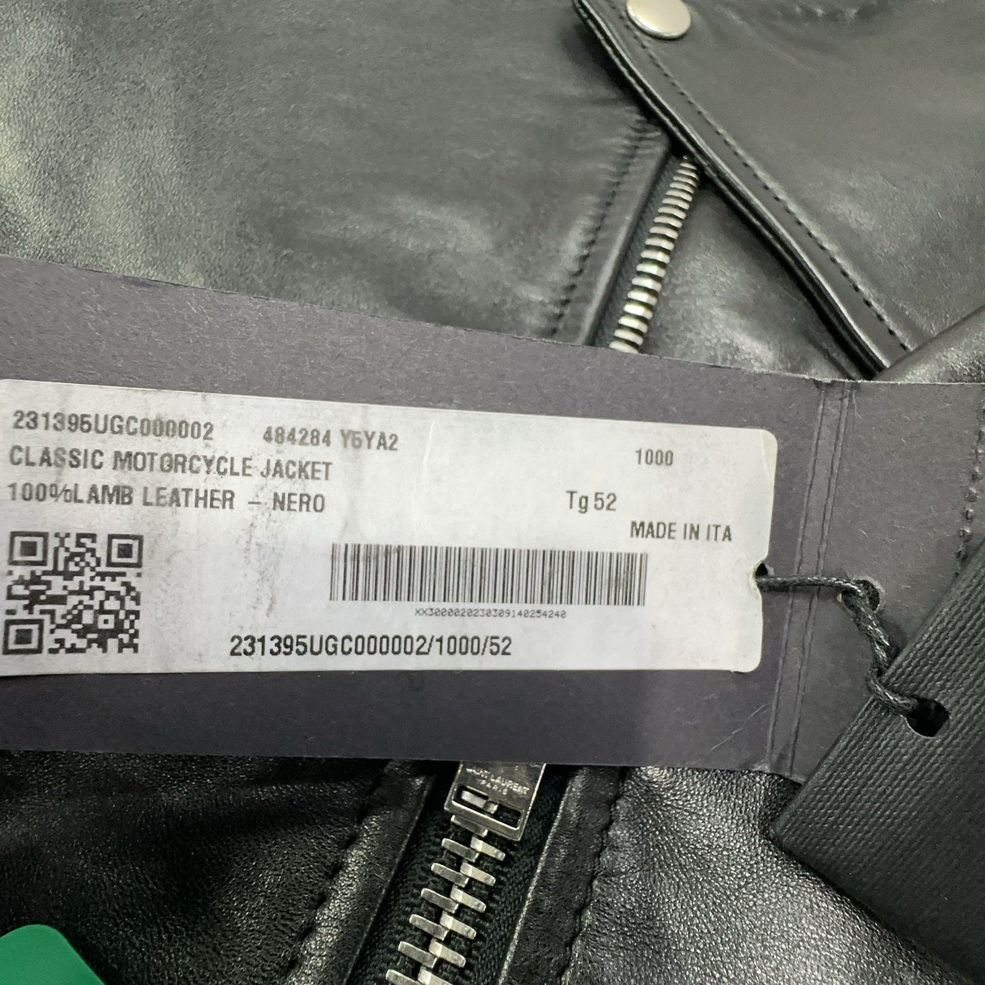 Saint Laurent Paris Saint Laurent Classic Lamb Leather Motorcycle Jacket Size 52 Size US L / EU 52-54 / 3 - 6 Thumbnail