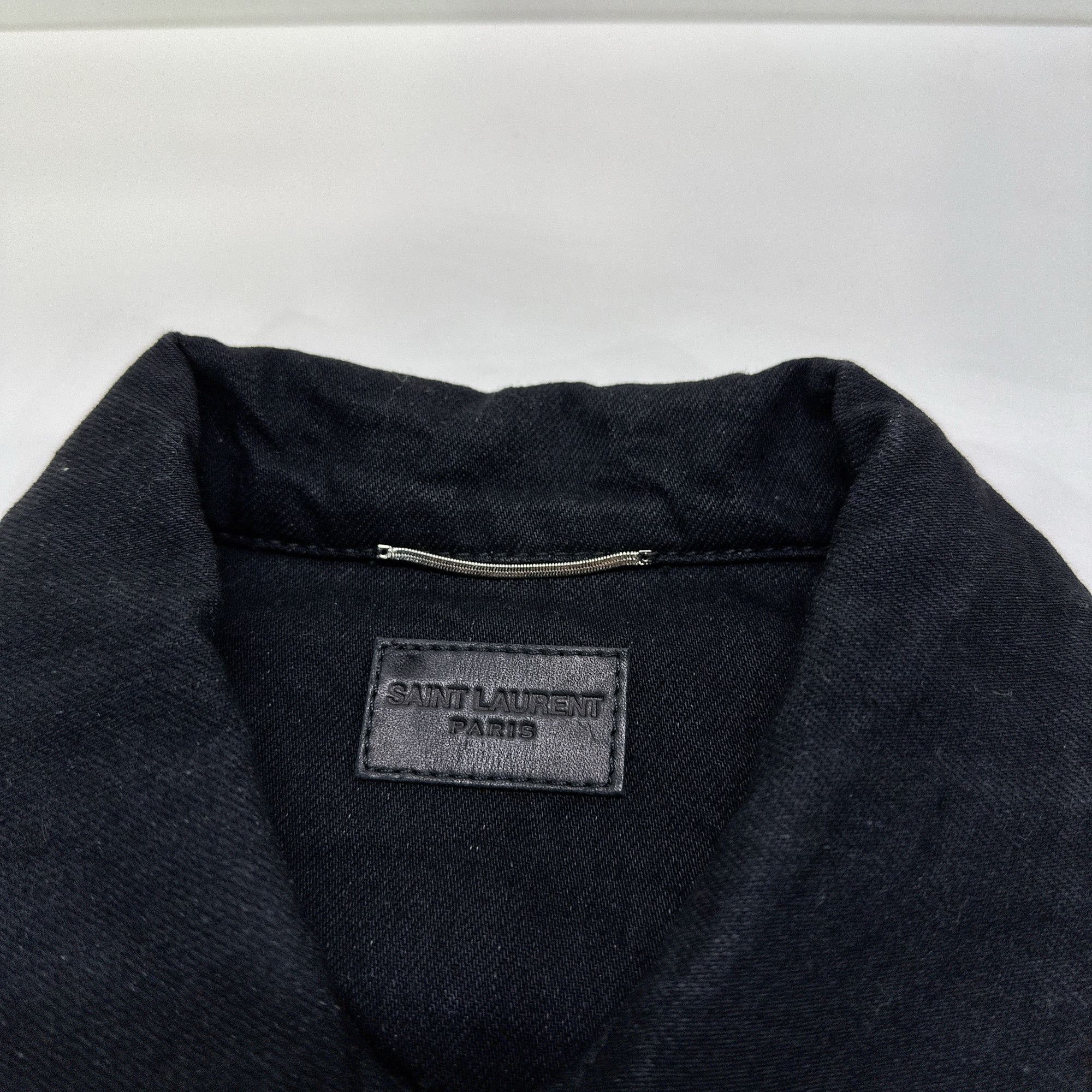 Saint Laurent Paris Saint Laurent Black Denim Jacket Size M Size US M / EU 48-50 / 2 - 3 Thumbnail