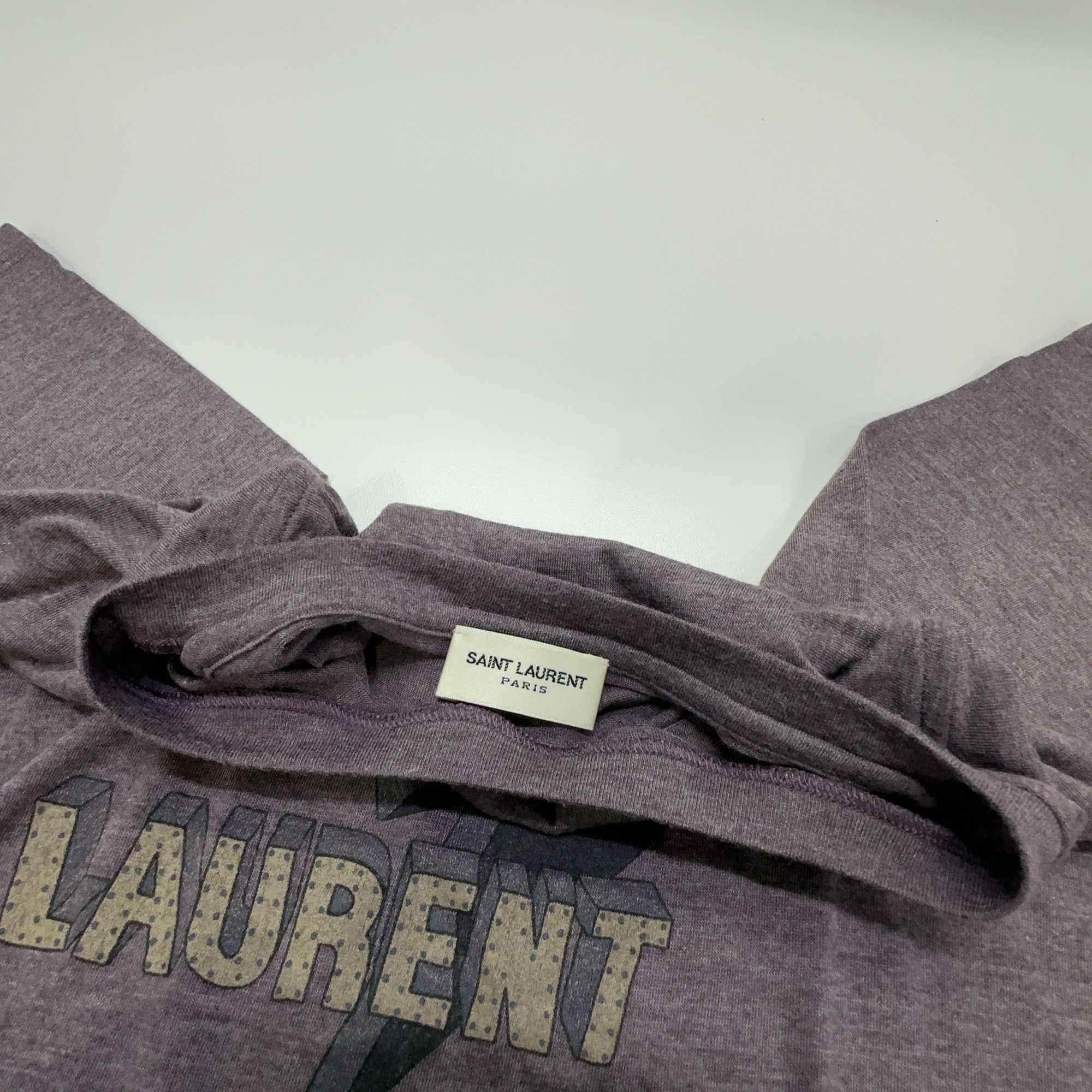 Saint Laurent Paris Saint Laurent Lightning Graphic T-Shirt Size S Size US S / EU 44-46 / 1 - 5 Thumbnail