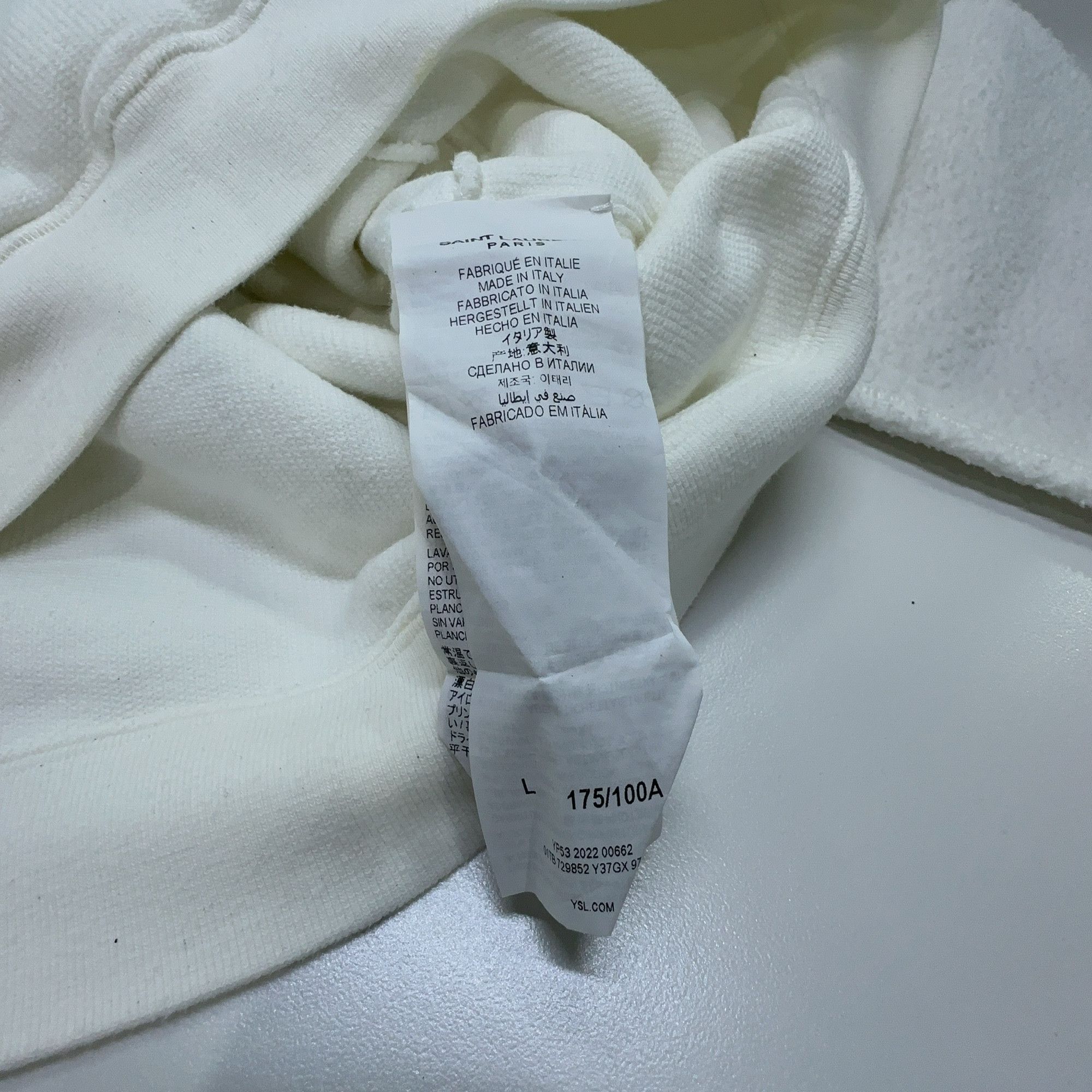 Saint Laurent Paris Saint Laurent Agafay Logo Hoodie Size L Size US L / EU 52-54 / 3 - 3 Thumbnail