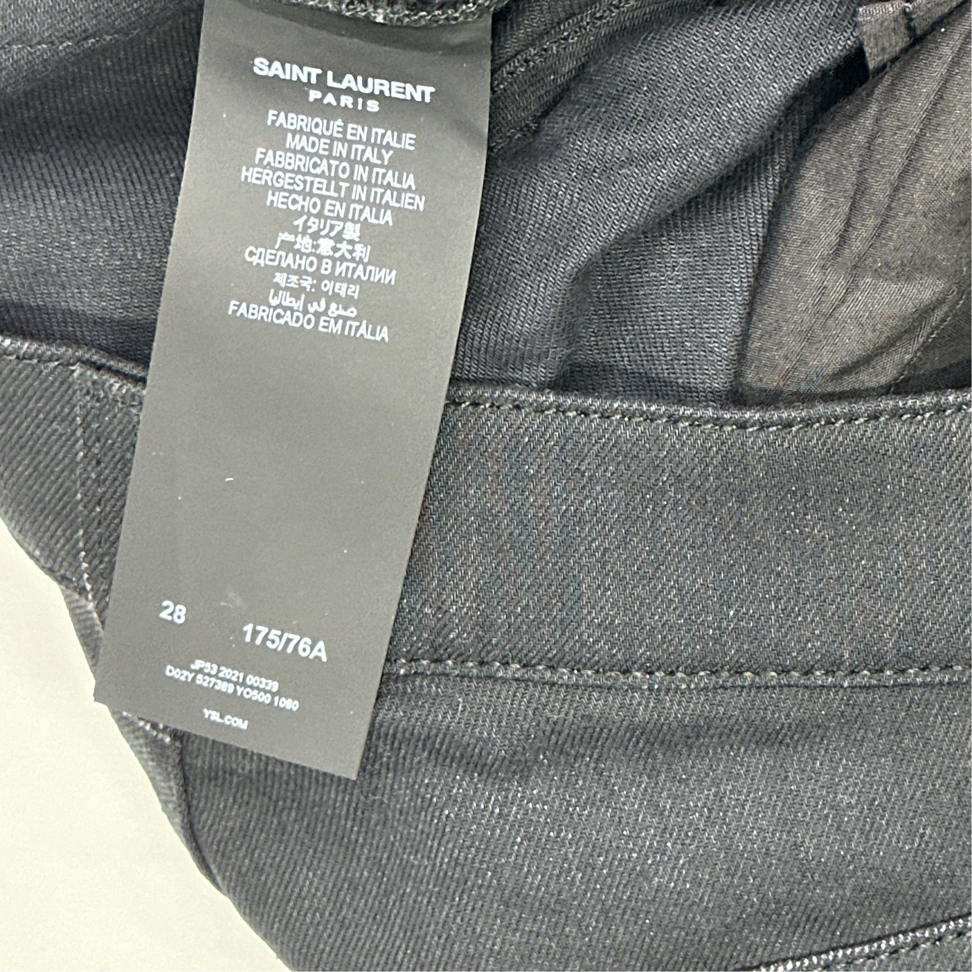 Saint Laurent Paris Saint Laurent D02 Denim Jeans Size 28 Size US 28 / EU 44 - 2 Thumbnail