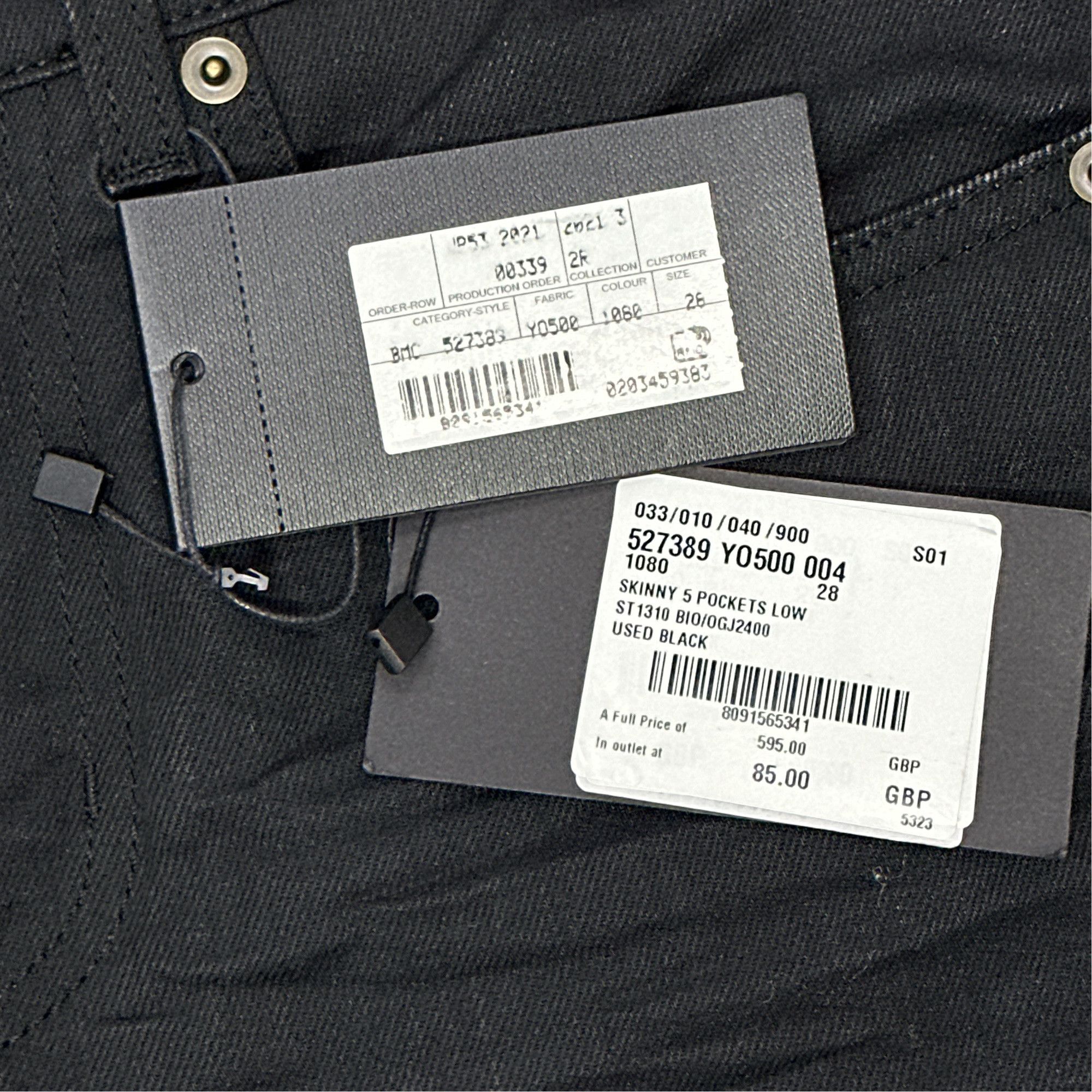 Saint Laurent Paris Saint Laurent D02 Denim Jeans Size 28 Size US 28 / EU 44 - 3 Thumbnail