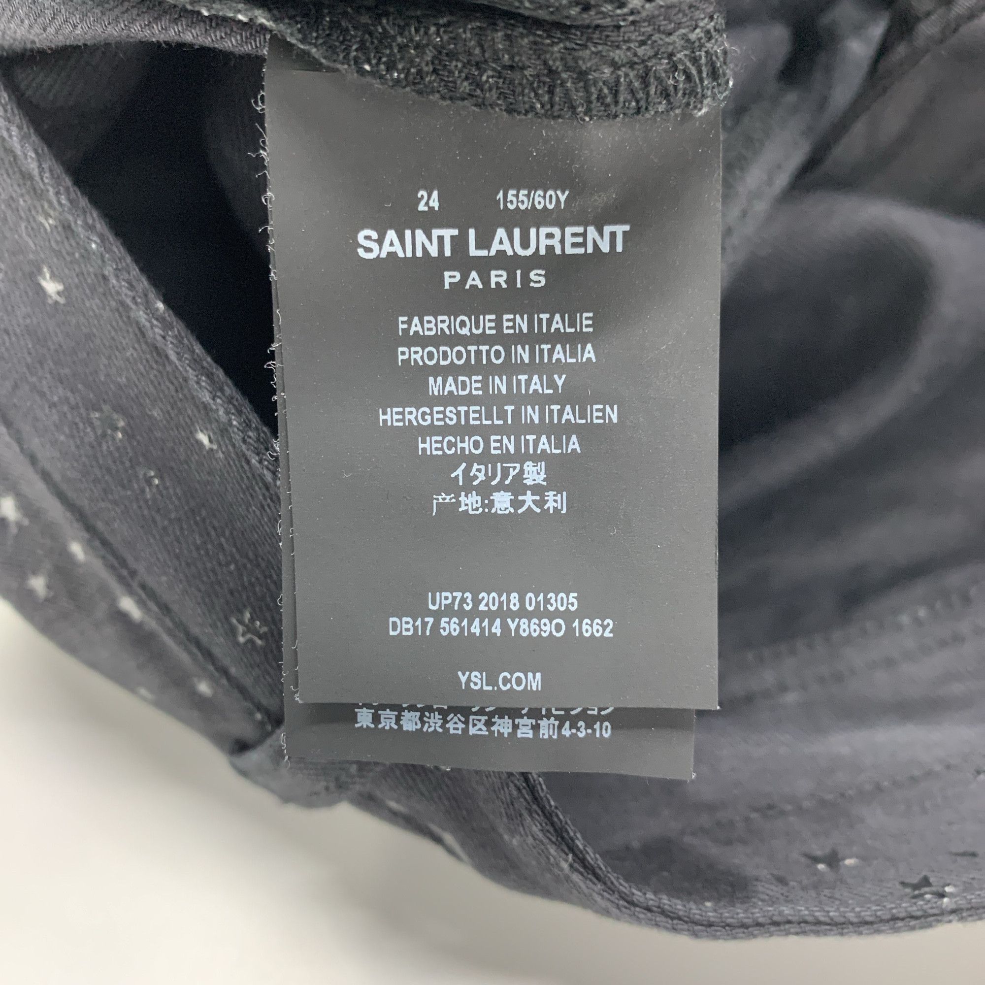 Saint Laurent Paris Saint Laurent Star Print Jeans Size 24 Size 24" / US 00 / IT 34 - 4 Thumbnail
