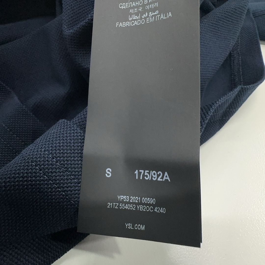 Saint Laurent Paris Saint Laurent Logo Polo Shirt Size S Size US S / EU 44-46 / 1 - 3 Thumbnail