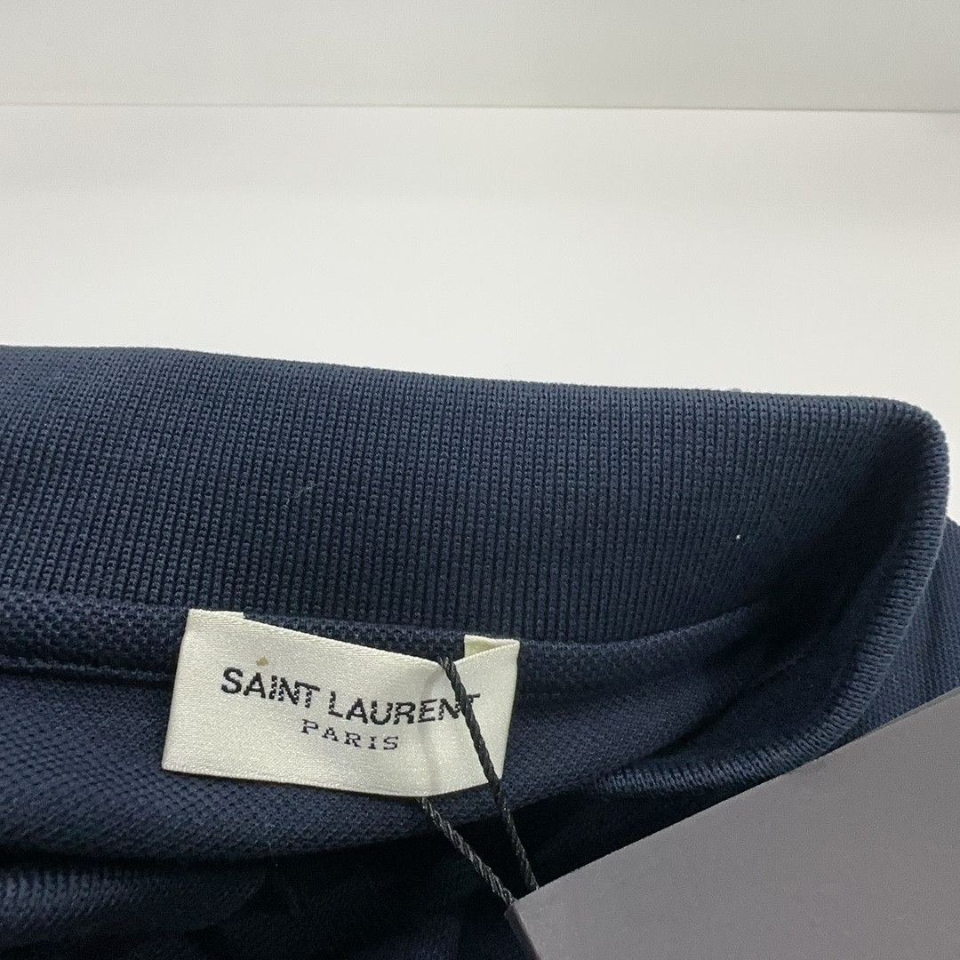 Saint Laurent Paris Saint Laurent Logo Polo Shirt Size S Size US S / EU 44-46 / 1 - 4 Thumbnail