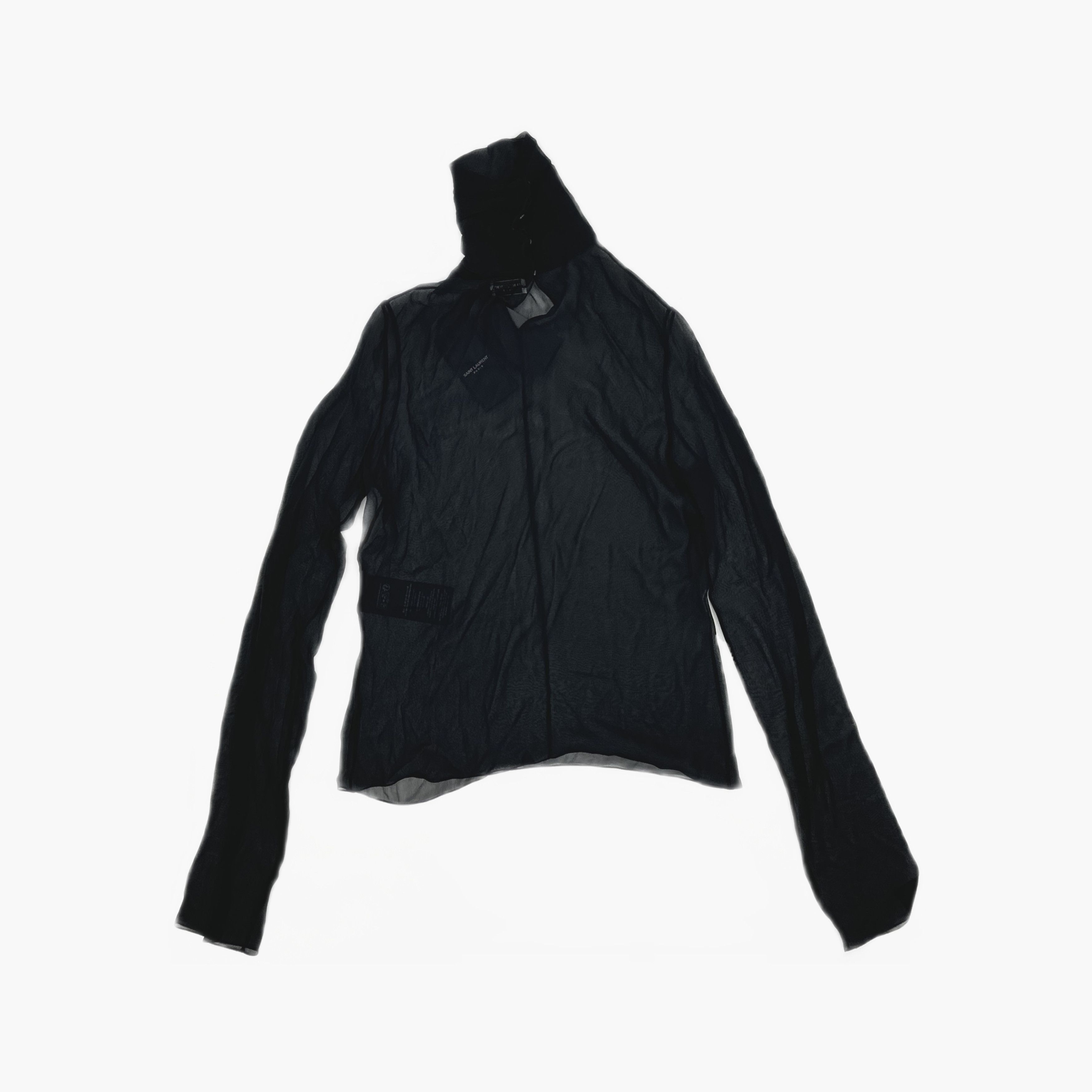 Saint Laurent Paris Saint Laurent Silk High-Neck Blouse Size FR 34 Size XS / US 0-2 / IT 36-38 - 2 Thumbnail