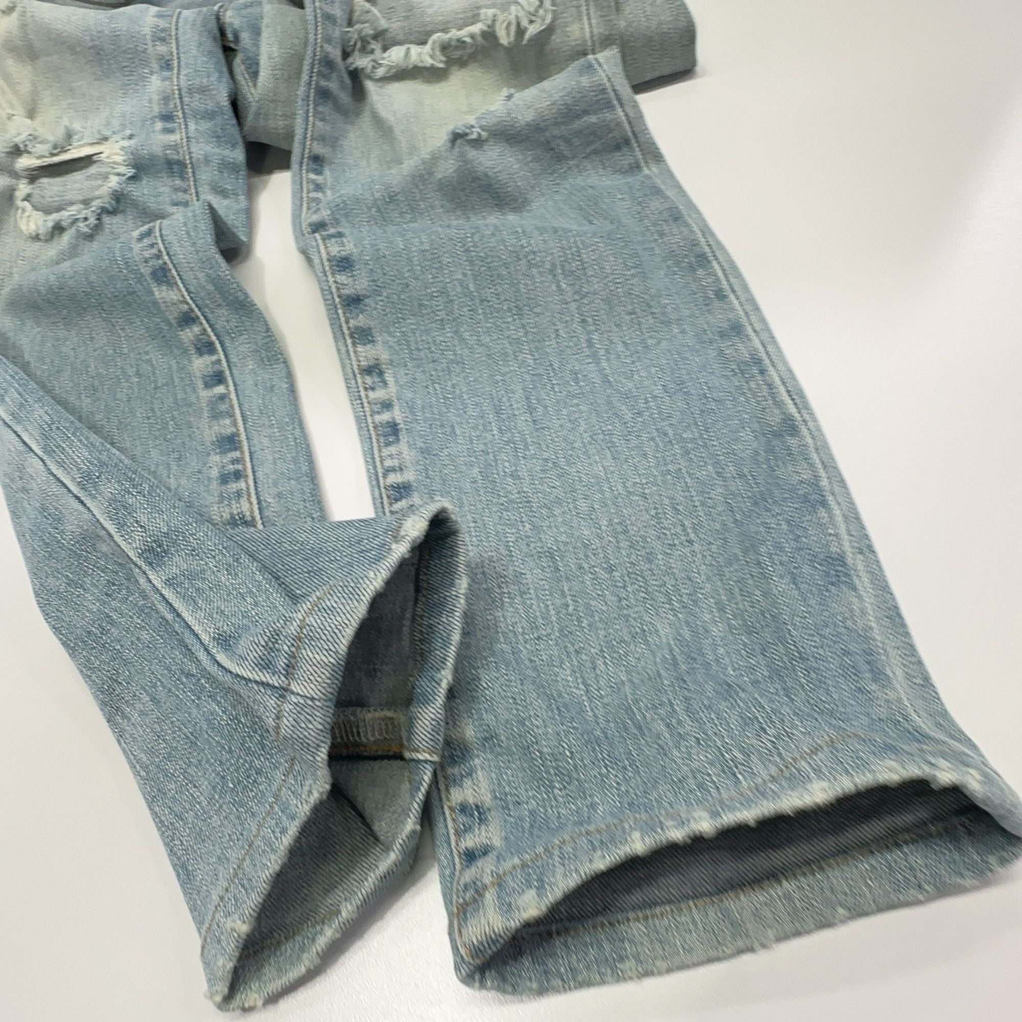 Saint Laurent Paris Saint Laurent Distressed Denim Jeans Size 29 Size US 29 - 9 Thumbnail