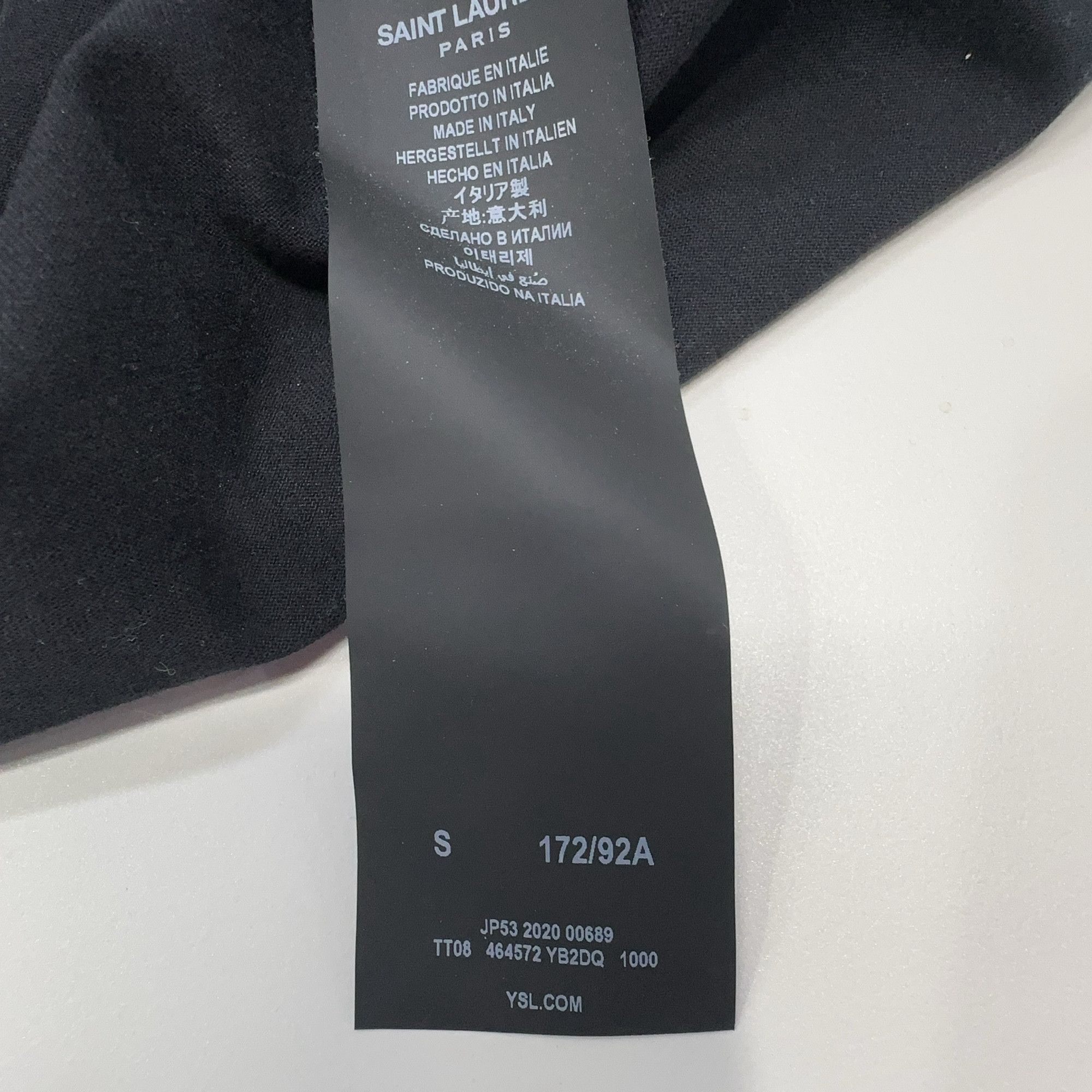 Saint Laurent Paris Saint Laurent Logo Print T-Shirt Size S Size US S / EU 44-46 / 1 - 4 Thumbnail