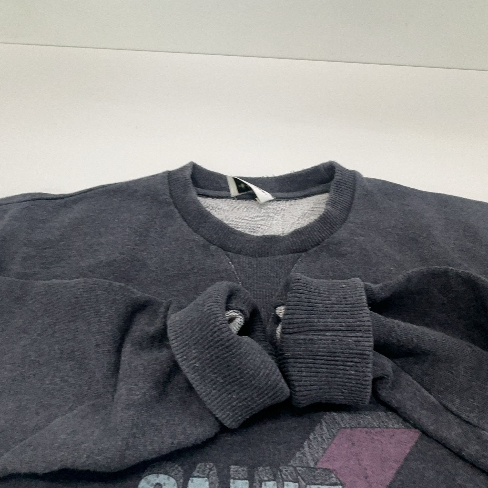 Saint Laurent Paris Saint Laurent Logo Lightning Sweatshirt Gray Size M Size US M / EU 48-50 / 2 - 8 Thumbnail