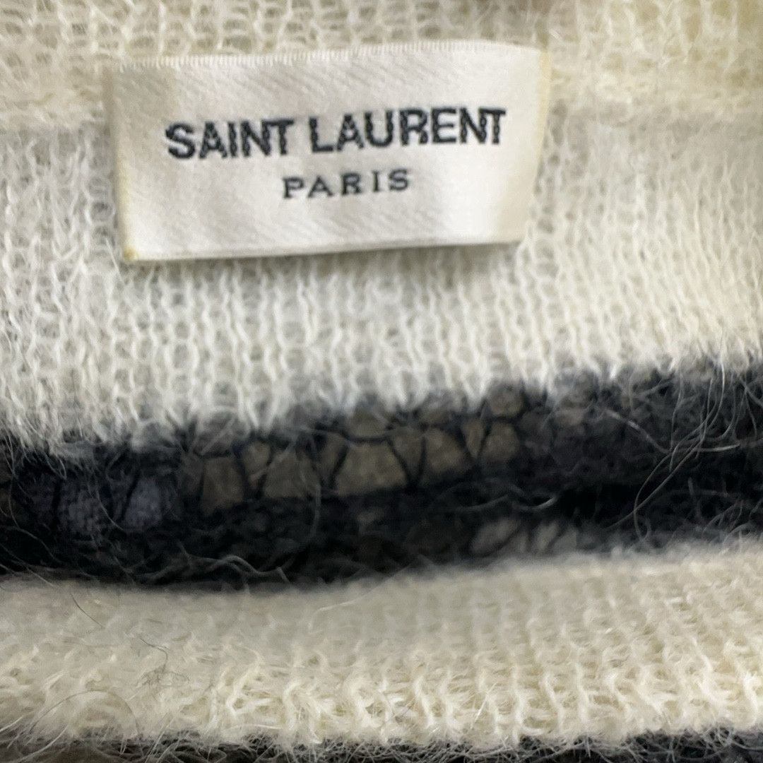 Saint Laurent Paris Saint Laurent Striped Knit Sweater Size L Size L / US 10 / IT 46 - 3 Thumbnail