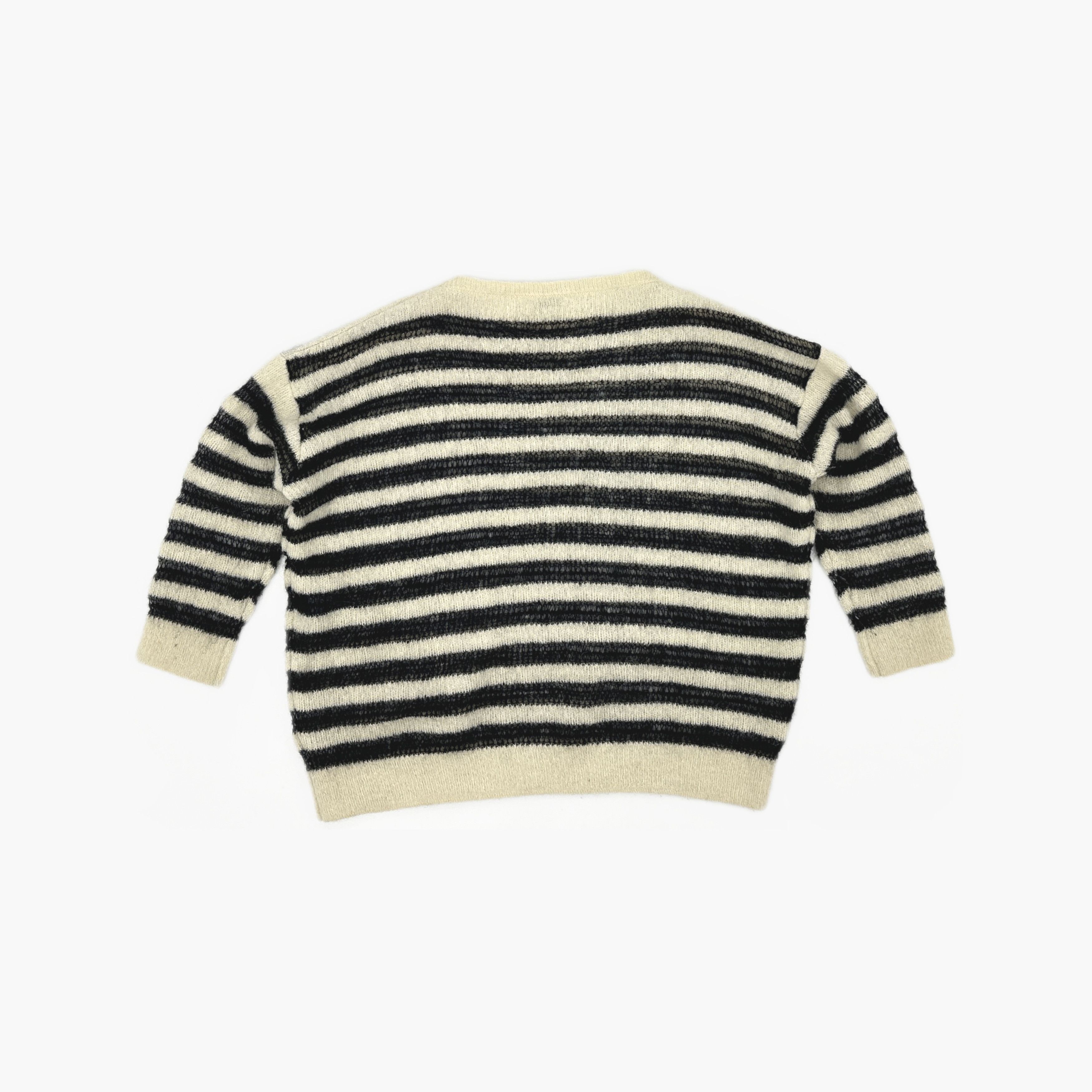 Saint Laurent Paris Saint Laurent Striped Knit Sweater Size L Size L / US 10 / IT 46 - 2 Thumbnail