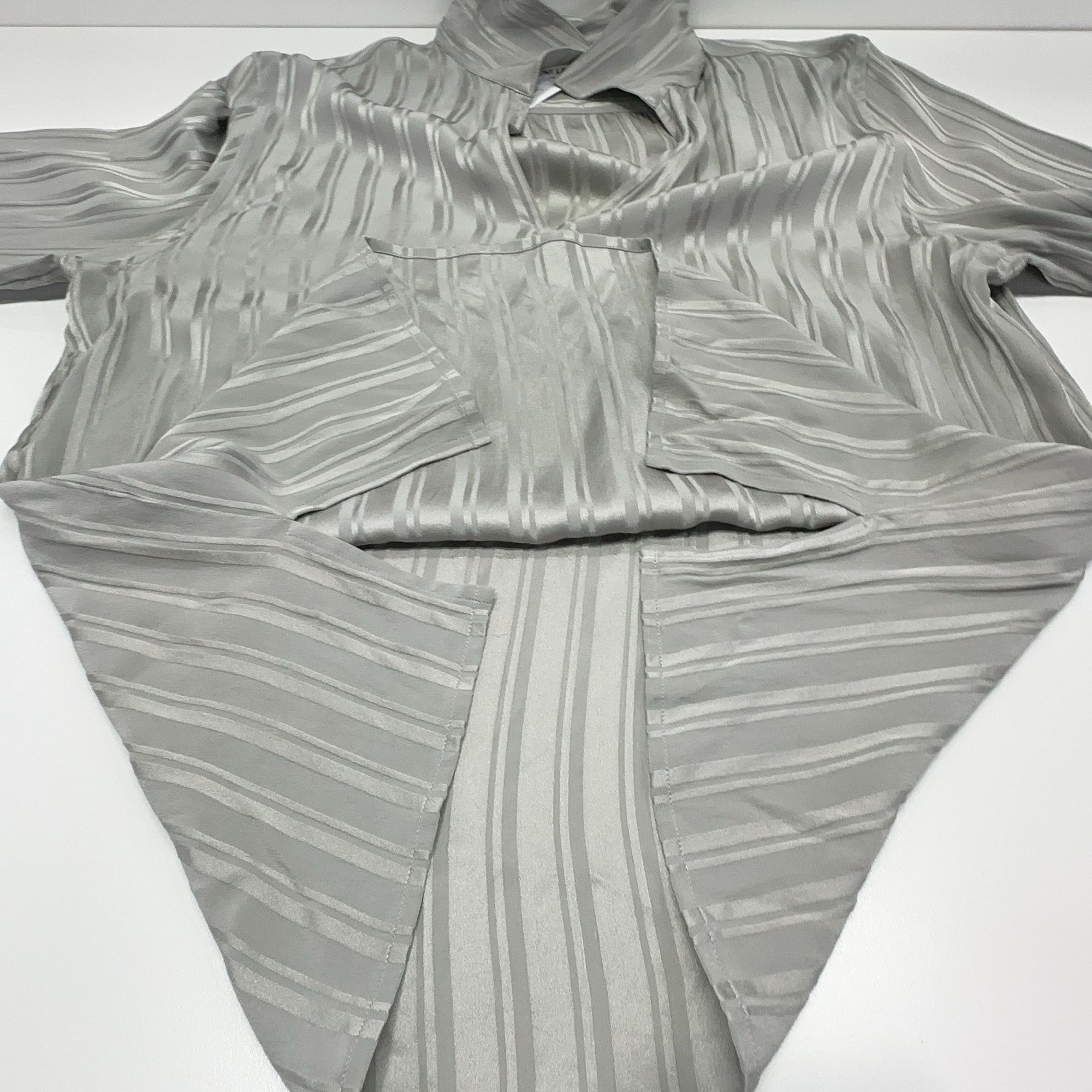 Saint Laurent Paris Saint Laurent Striped Silk Shirt Size S Size US S / EU 44-46 / 1 - 8 Thumbnail