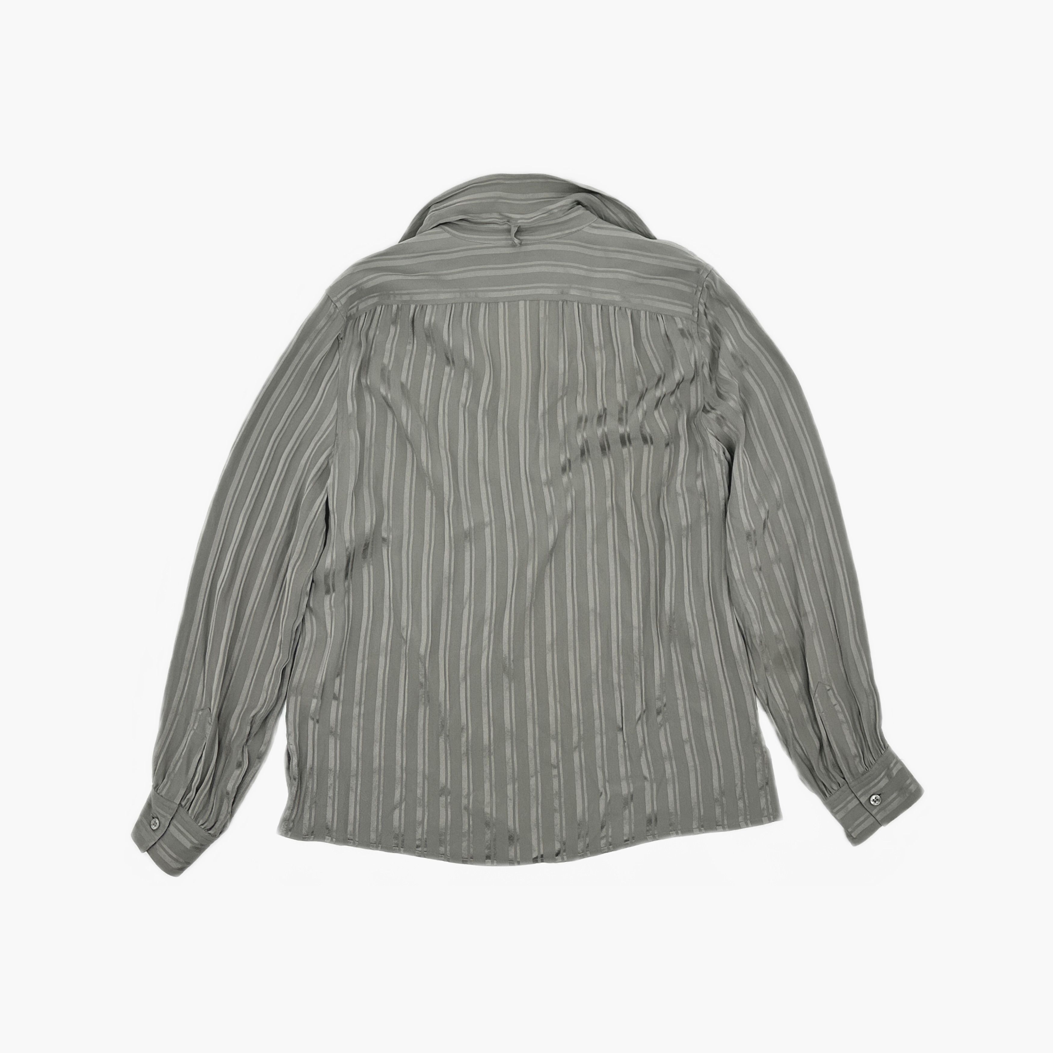 Saint Laurent Paris Saint Laurent Striped Silk Shirt Size S Size US S / EU 44-46 / 1 - 2 Thumbnail