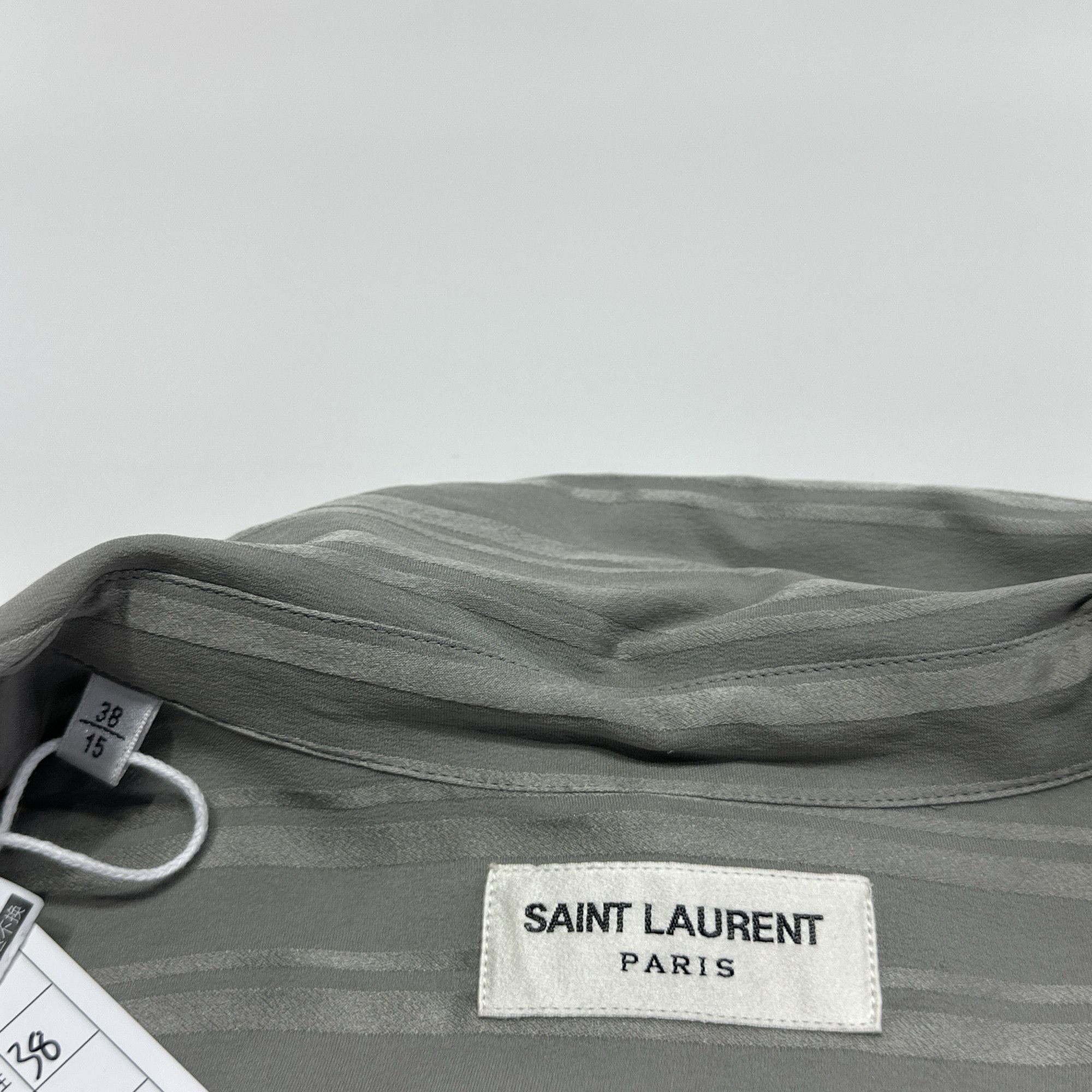 Saint Laurent Paris Saint Laurent Striped Silk Shirt Size S Size US S / EU 44-46 / 1 - 3 Thumbnail