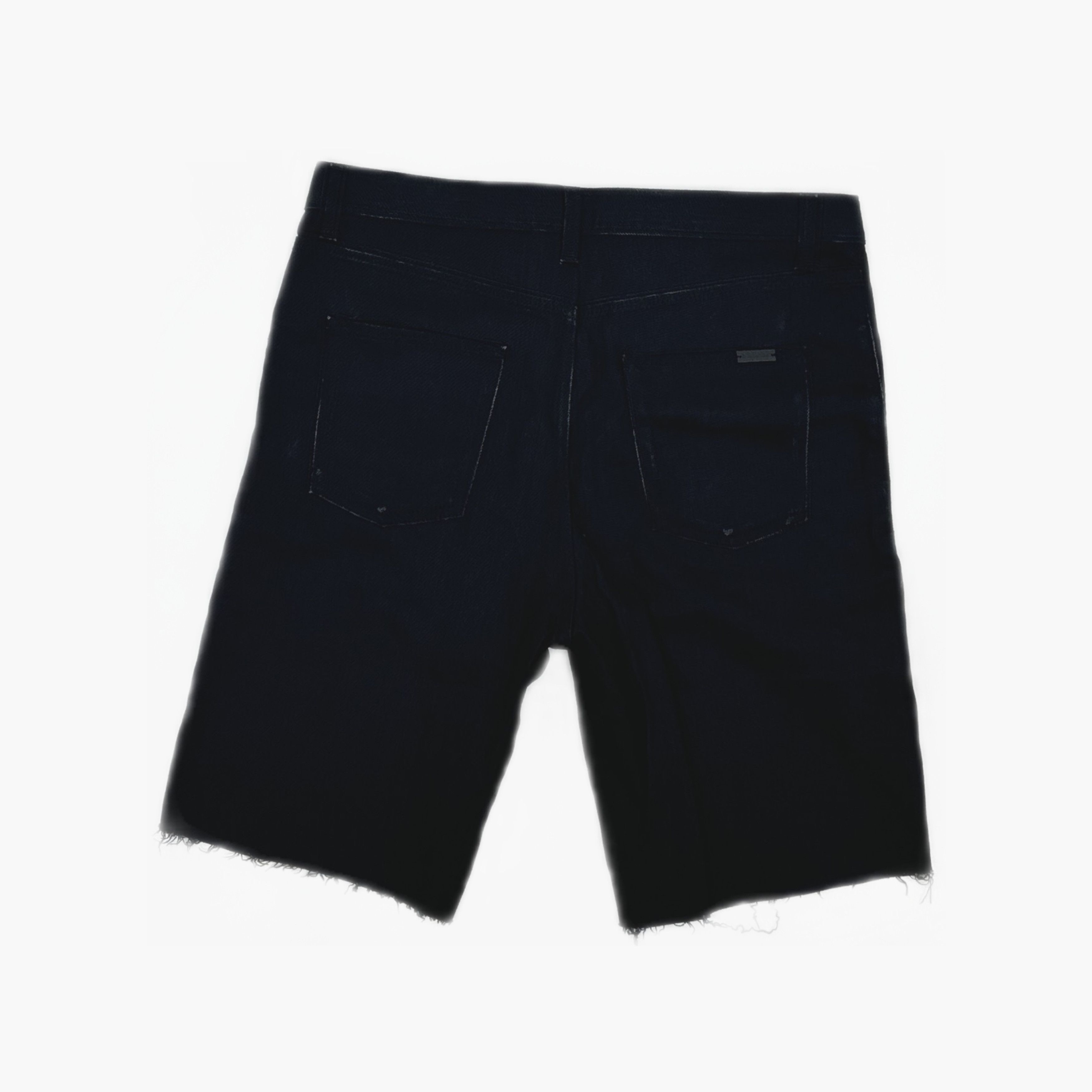 Saint Laurent Paris Saint Laurent Black Denim Shorts Size 30 Size US 30 / EU 46 - 2 Thumbnail