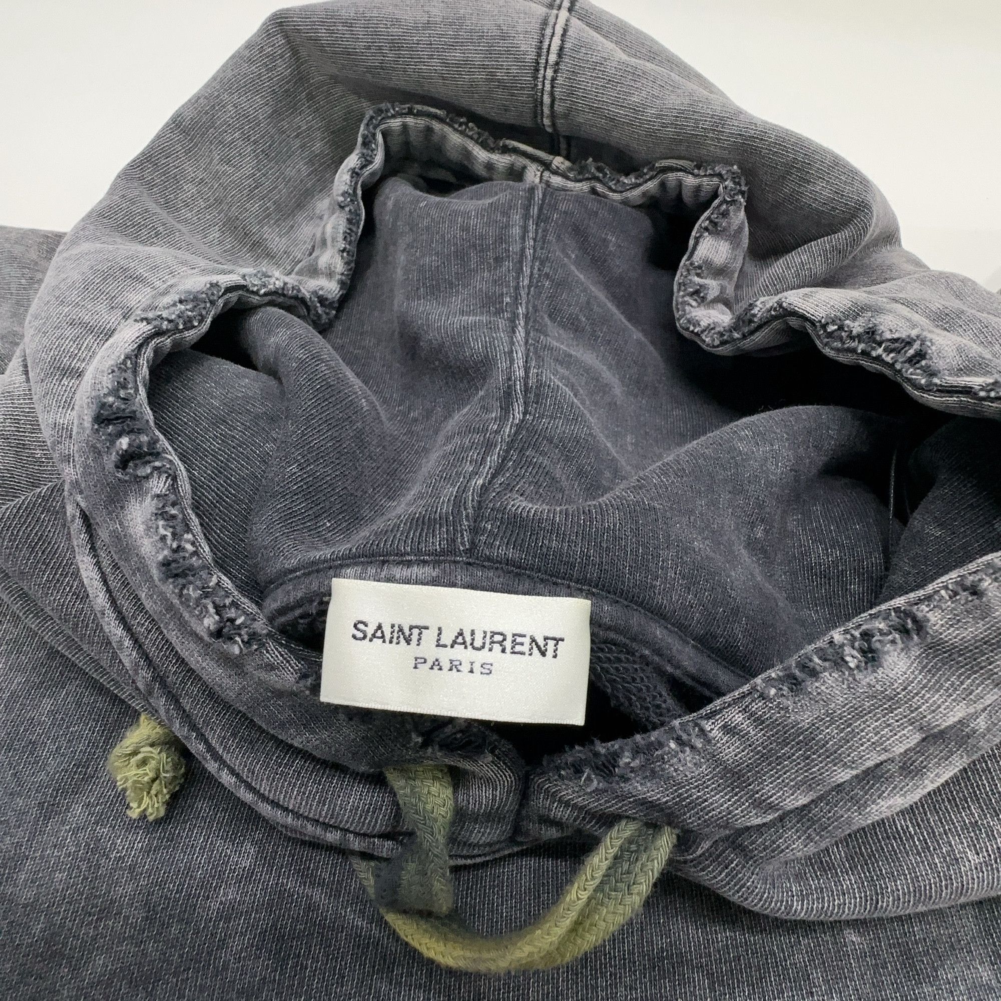 Saint Laurent Paris Saint Laurent Acid Wash Hoodie Size M Size US M / EU 48-50 / 2 - 4 Thumbnail