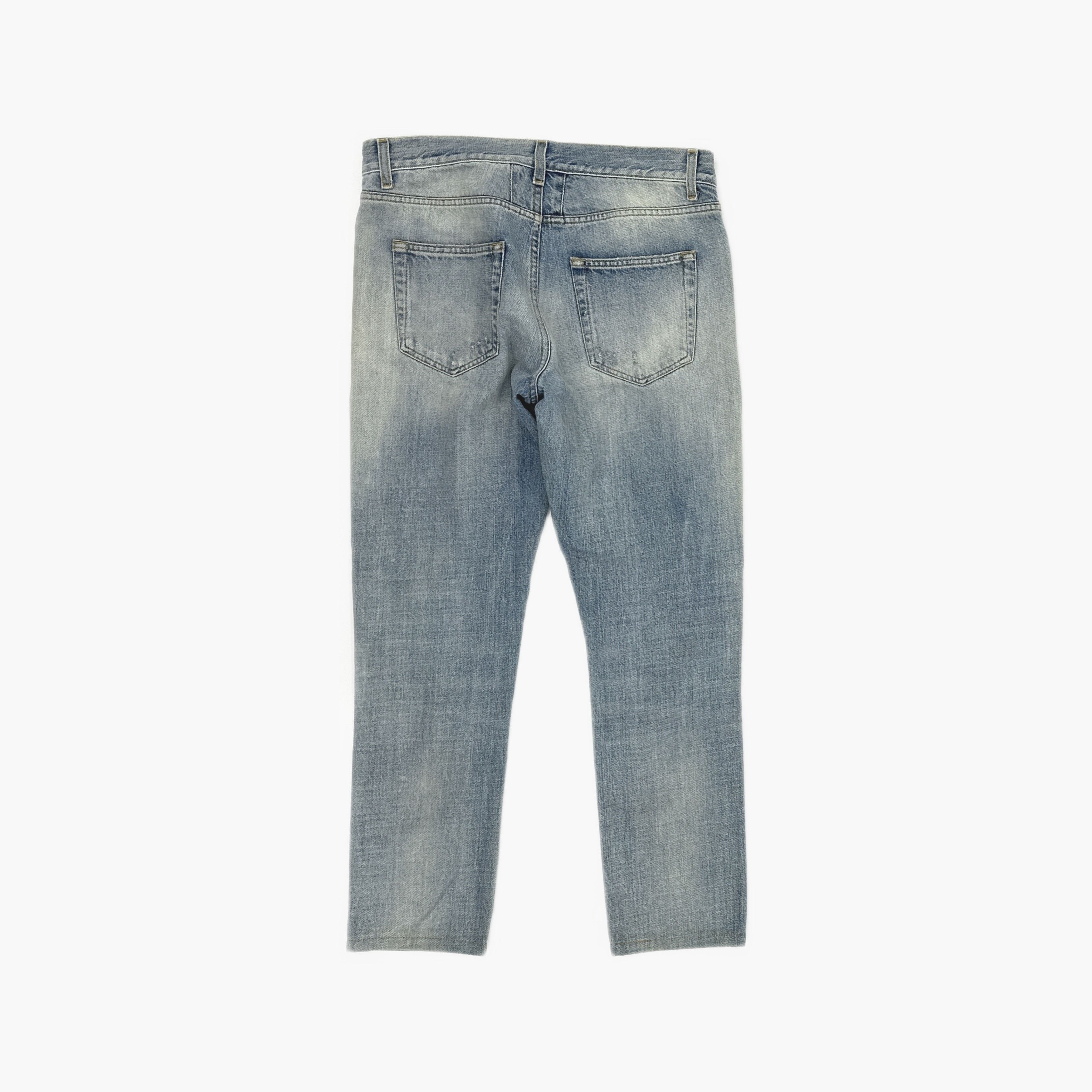 Saint Laurent Paris Saint Laurent Distressed Denim Jeans Size 30 Size US 30 / EU 46 - 2 Thumbnail