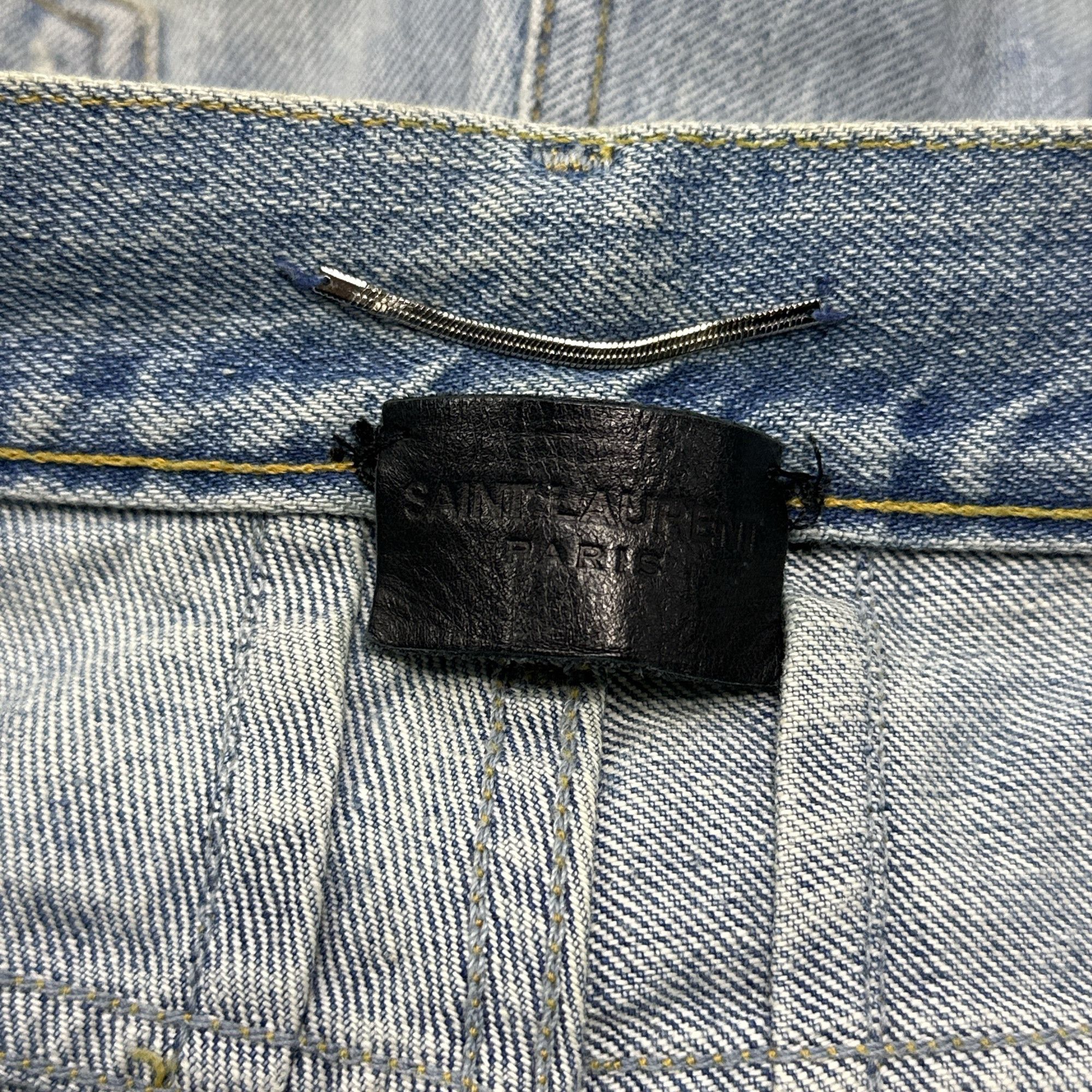 Saint Laurent Paris Saint Laurent Distressed Denim Jeans Size 30 Size US 30 / EU 46 - 3 Thumbnail