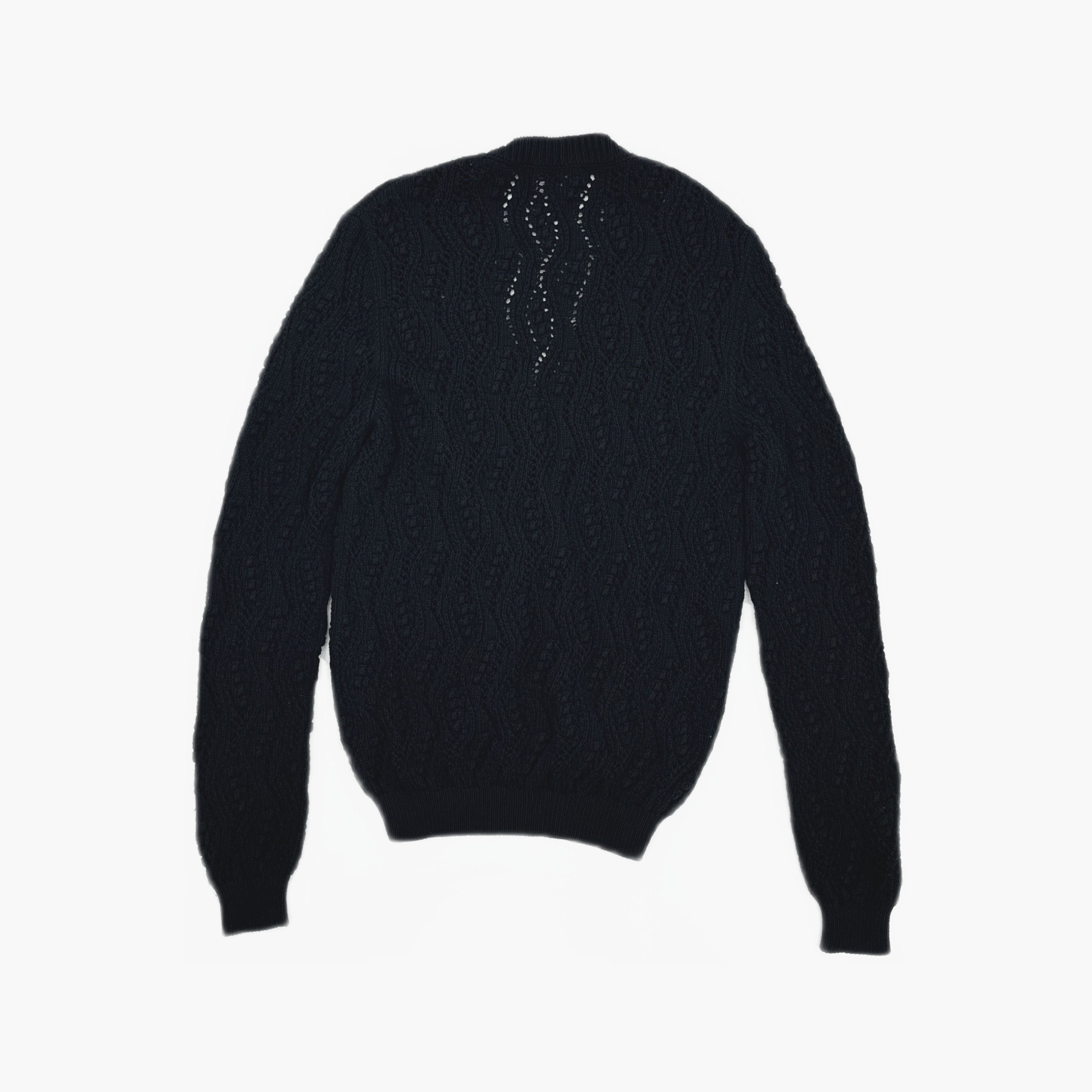 Saint Laurent Paris Saint Laurent Cable Knit Cardigan Black XS Size US XS / EU 42 / 0 - 2 Thumbnail