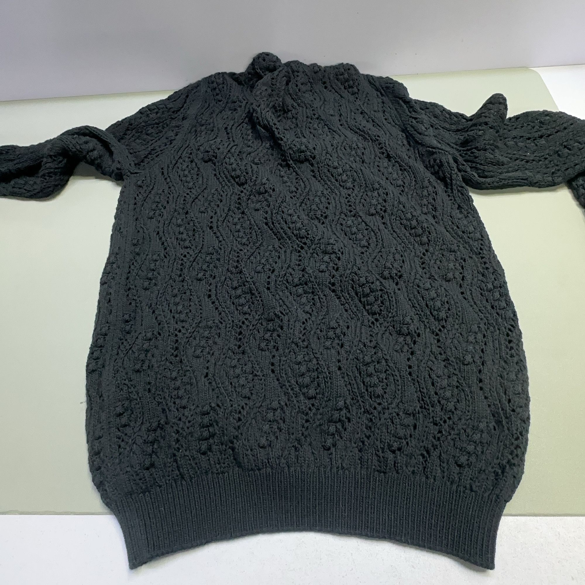 Saint Laurent Paris Saint Laurent Cable Knit Cardigan Black XS Size US XS / EU 42 / 0 - 7 Thumbnail