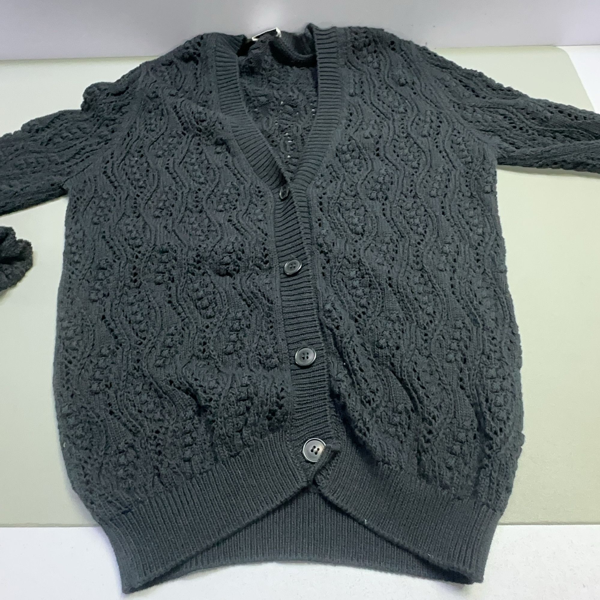 Saint Laurent Paris Saint Laurent Cable Knit Cardigan Black XS Size US XS / EU 42 / 0 - 8 Thumbnail