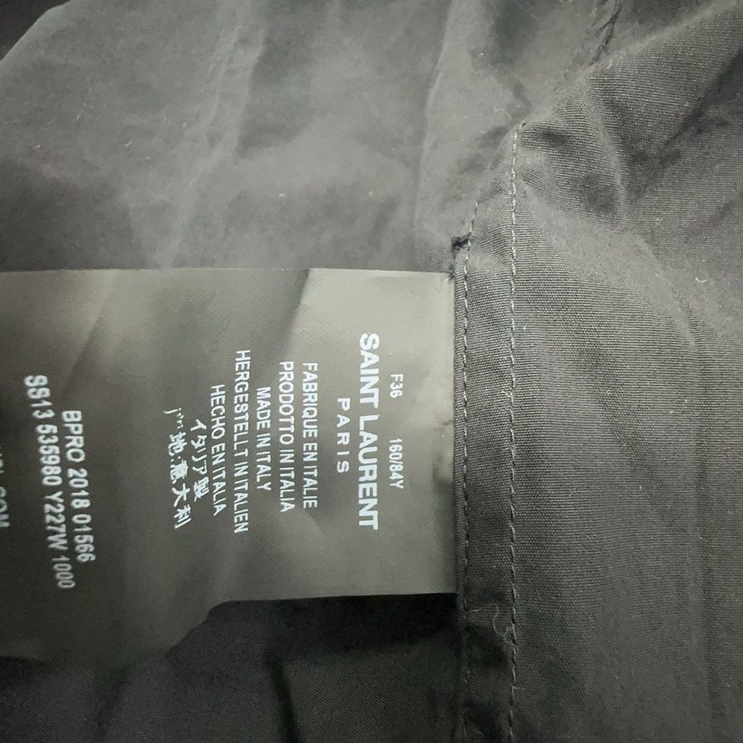 Saint Laurent Paris Saint Laurent Black Button Up Shirt Size 36 Size XS / US 0-2 / IT 36-38 - 3 Thumbnail
