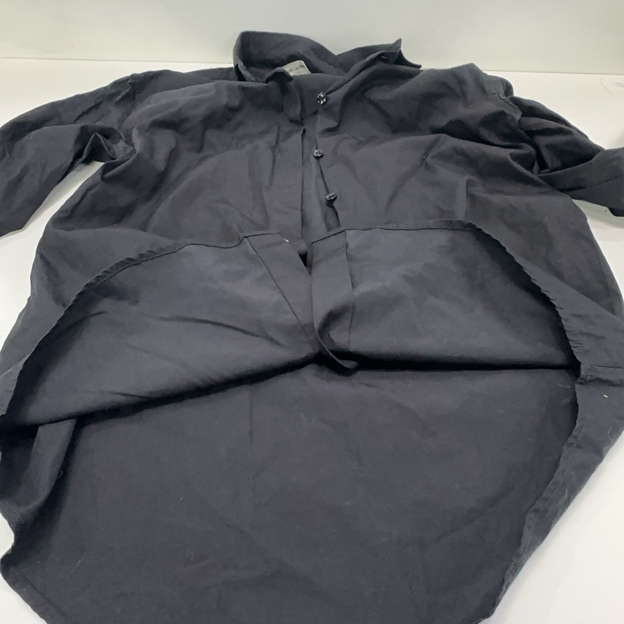 Saint Laurent Paris Saint Laurent Black Button Up Shirt Size 36 Size XS / US 0-2 / IT 36-38 - 7 Thumbnail