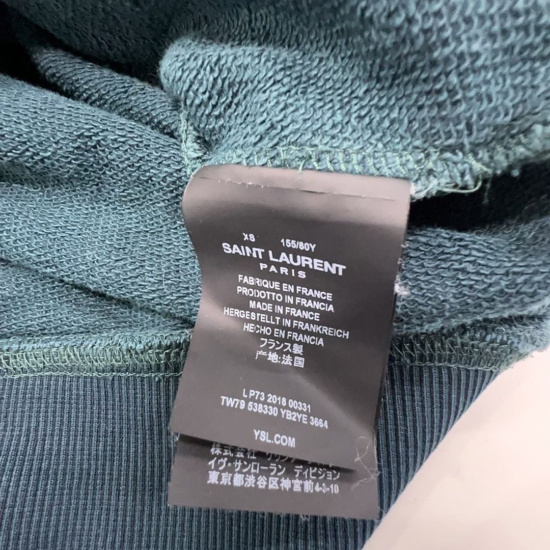 Saint Laurent Paris Saint Laurent Logo Print Hoodie XS Size XS / US 0-2 / IT 36-38 - 3 Thumbnail