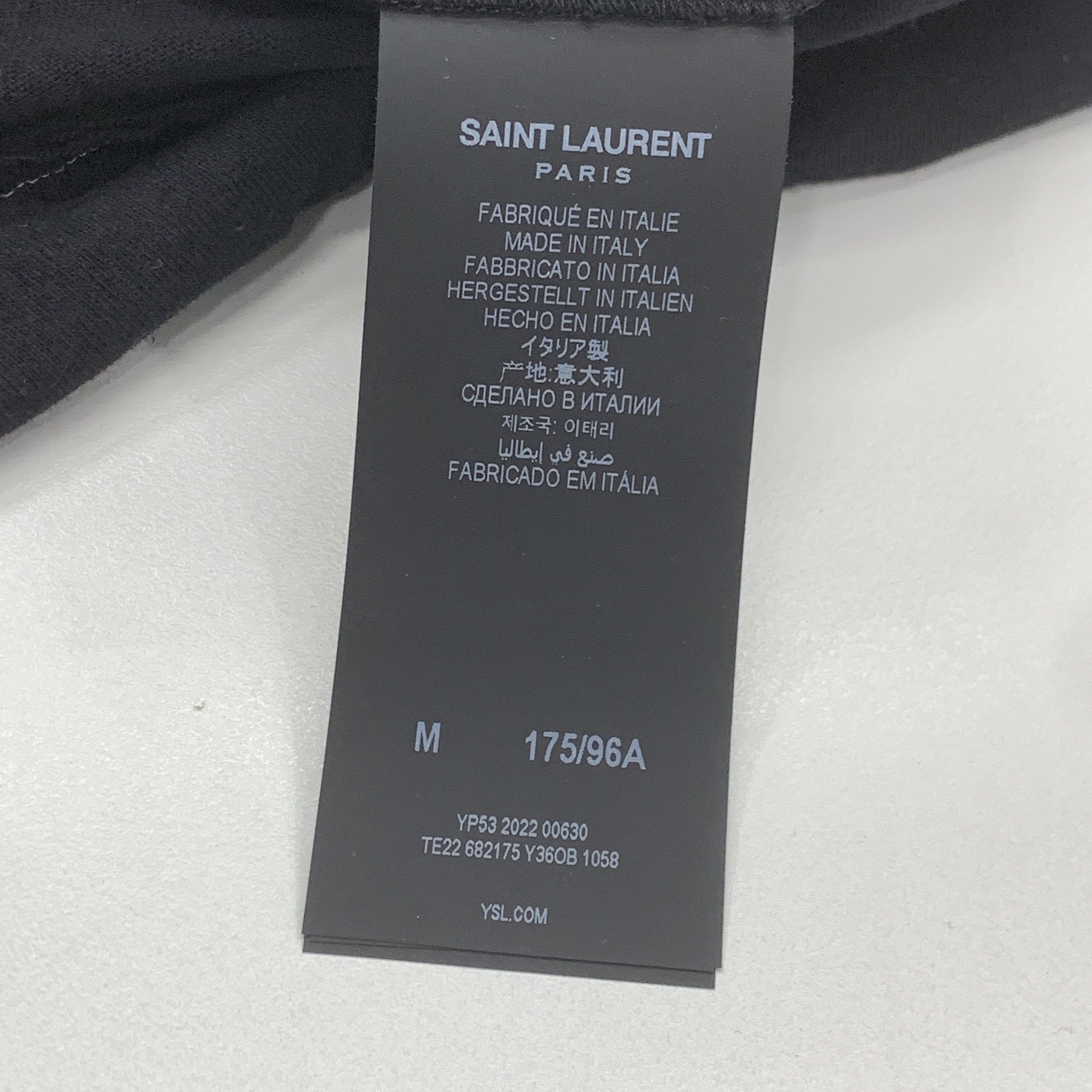 Saint Laurent Paris Saint Laurent Heart Print T-Shirt Size M Size US M / EU 48-50 / 2 - 5 Thumbnail