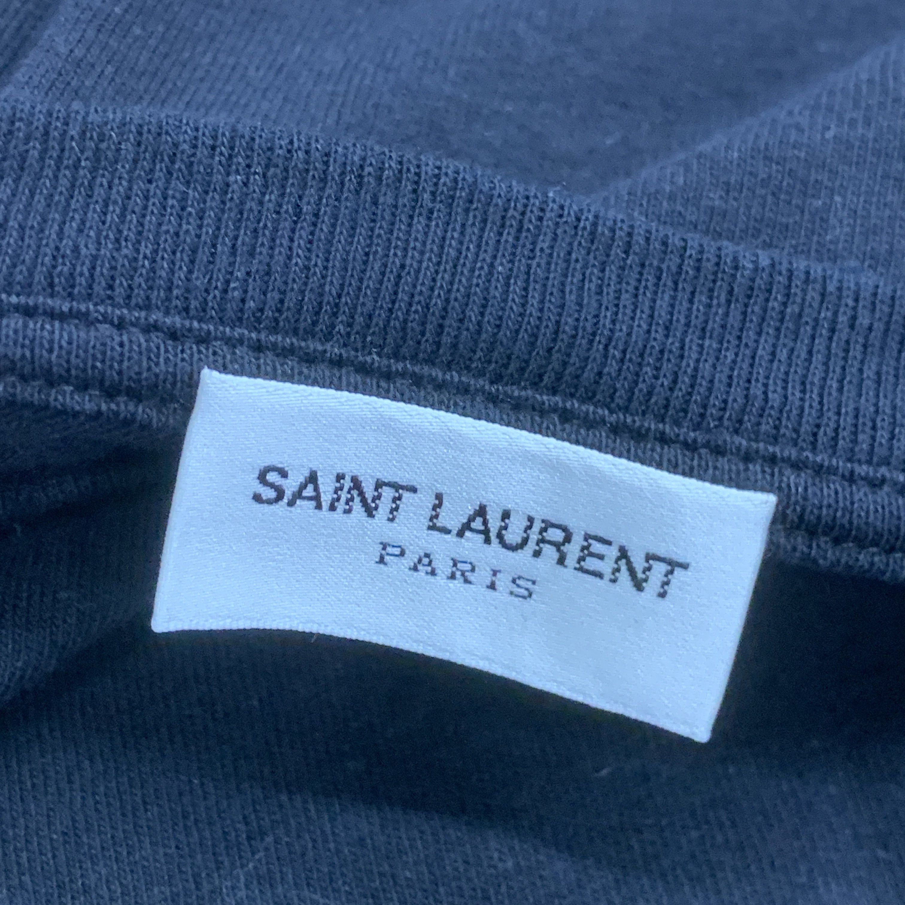Saint Laurent Paris Saint Laurent Heart Print T-Shirt Size M Size US M / EU 48-50 / 2 - 3 Thumbnail