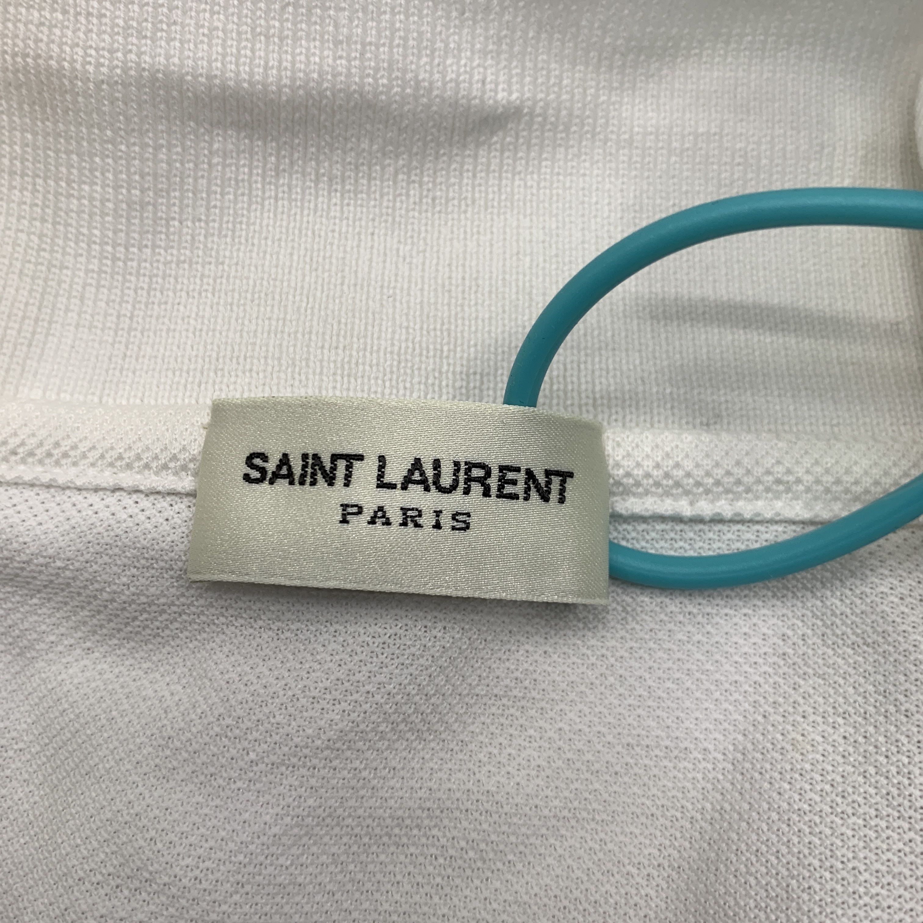Saint Laurent Paris Saint Laurent Solid Polo Shirt Size L Size US L / EU 52-54 / 3 - 2 Thumbnail