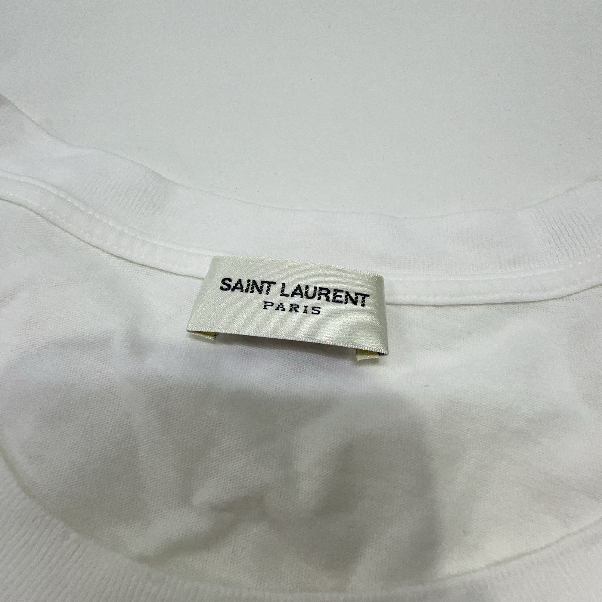 Saint Laurent Paris Saint Laurent Heaven Print T-Shirt Size M Size US M / EU 48-50 / 2 - 3 Thumbnail