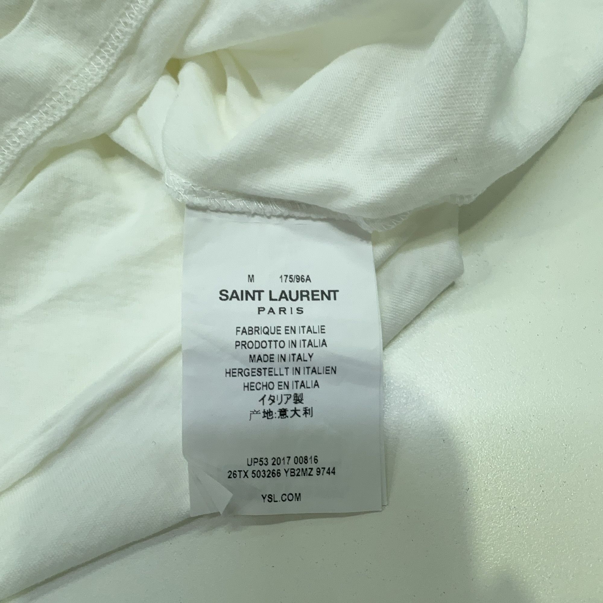 Saint Laurent Paris Saint Laurent Heaven Print T-Shirt Size M Size US M / EU 48-50 / 2 - 4 Thumbnail