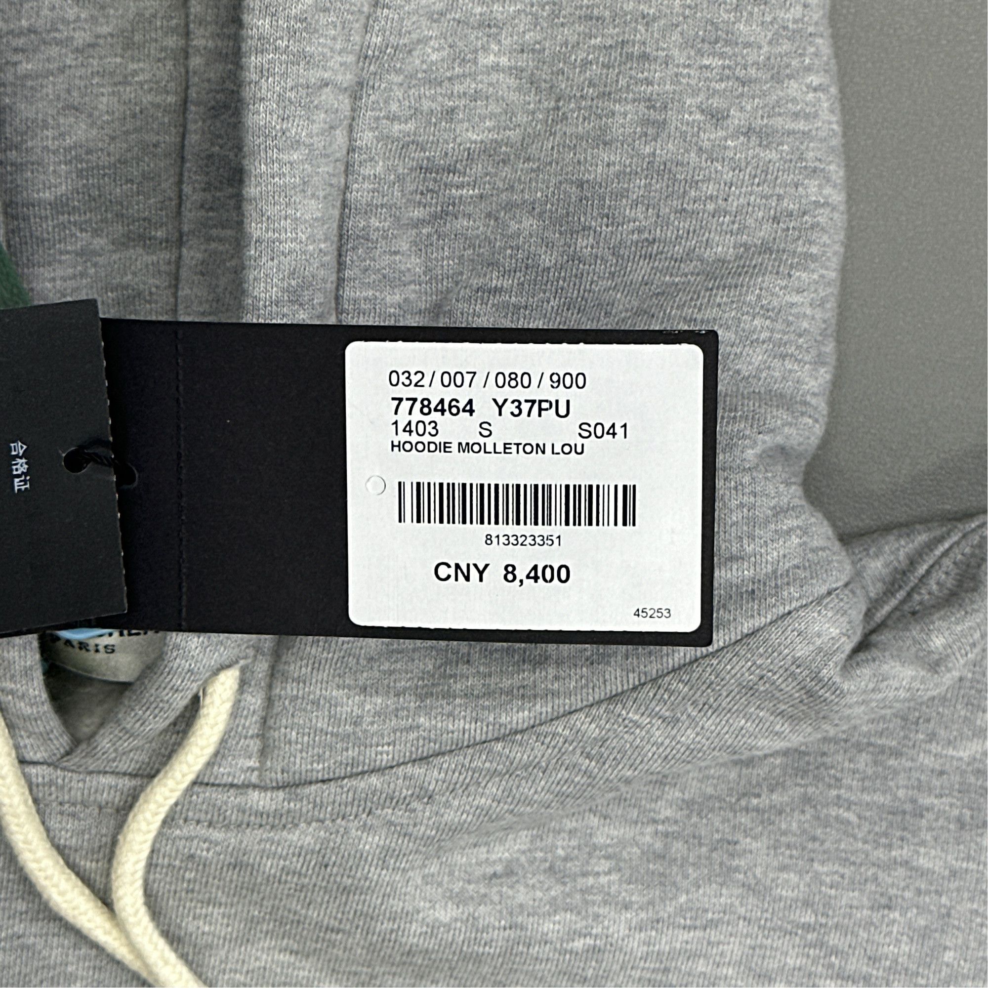 Saint Laurent Paris Saint Laurent Grey Pullover Hoodie Size S Size US S / EU 44-46 / 1 - 2 Thumbnail