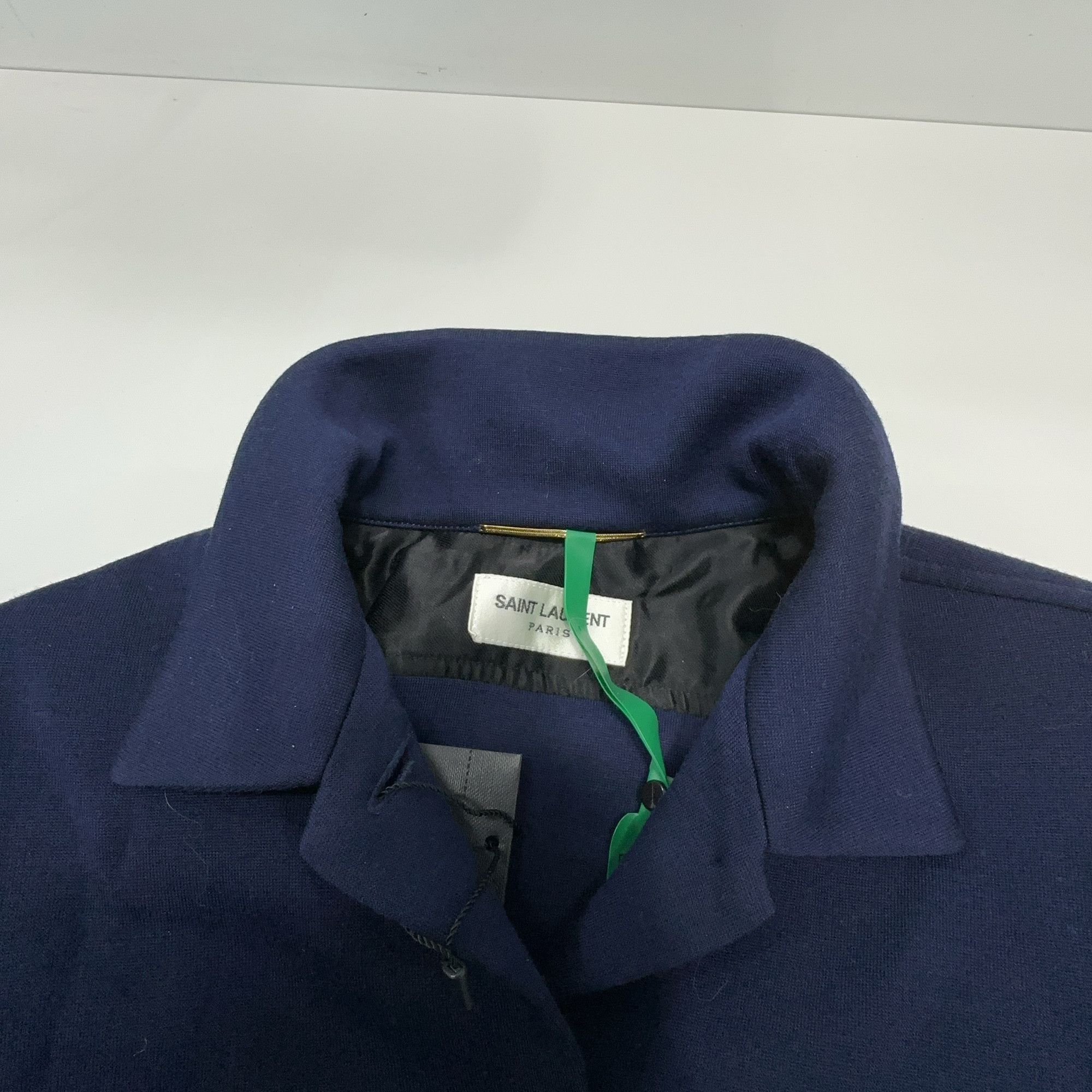 Saint Laurent Paris Saint Laurent Monogram Embroidered Wool Shirt Size 36 Size XS / US 0-2 / IT 36-38 - 7 Thumbnail