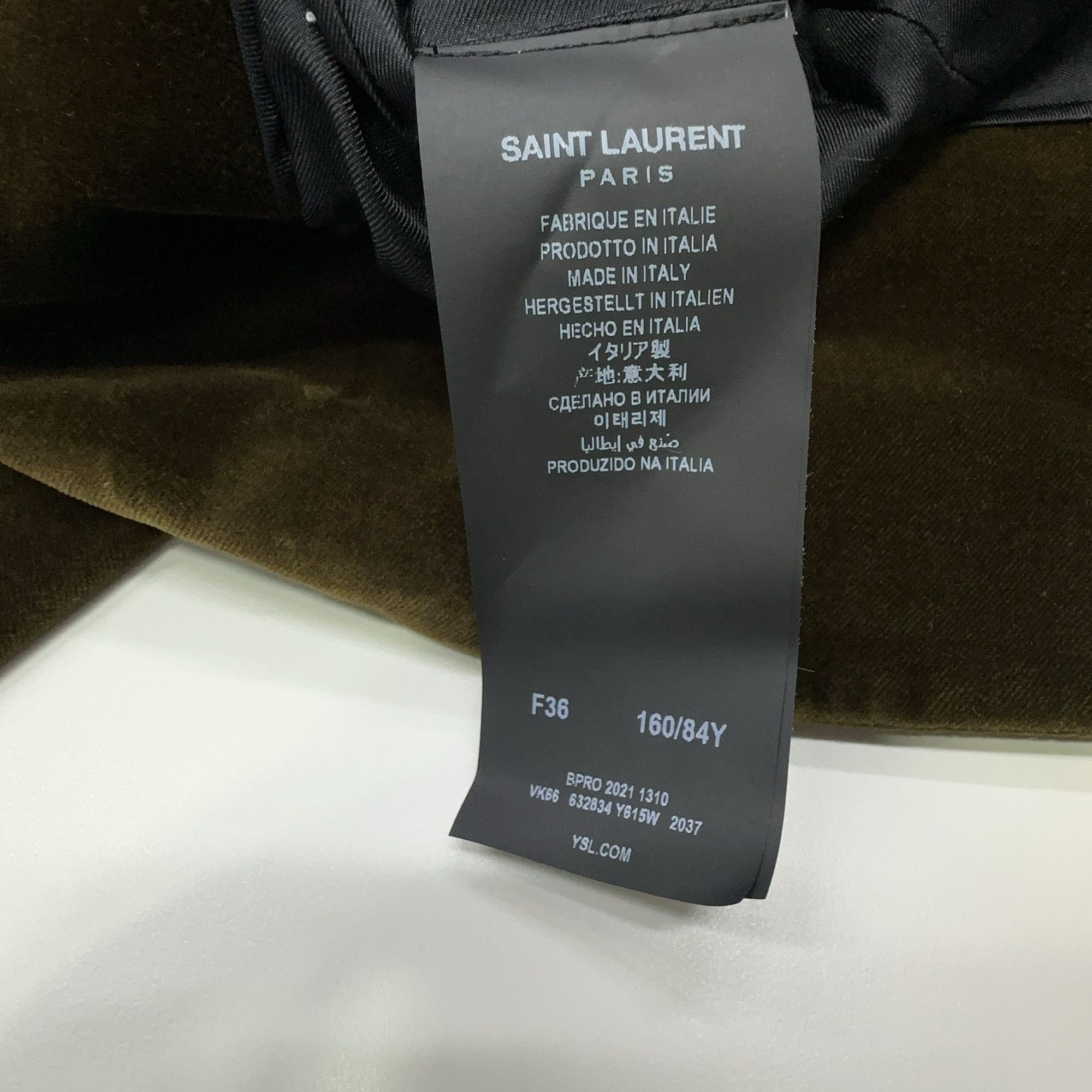 Saint Laurent Paris Saint Laurent Velvet Blazer Size 36 Size XS / US 0-2 / IT 36-38 - 4 Thumbnail