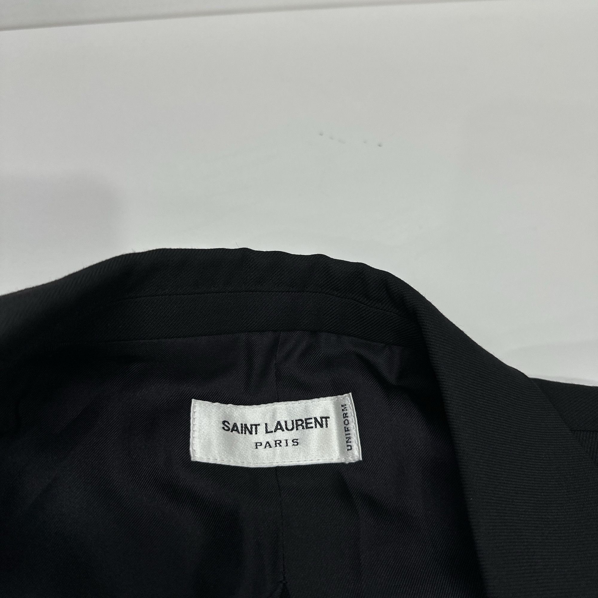 Saint Laurent Paris Saint Laurent Uniform Blazer Black 36R Size 34R - 5 Thumbnail