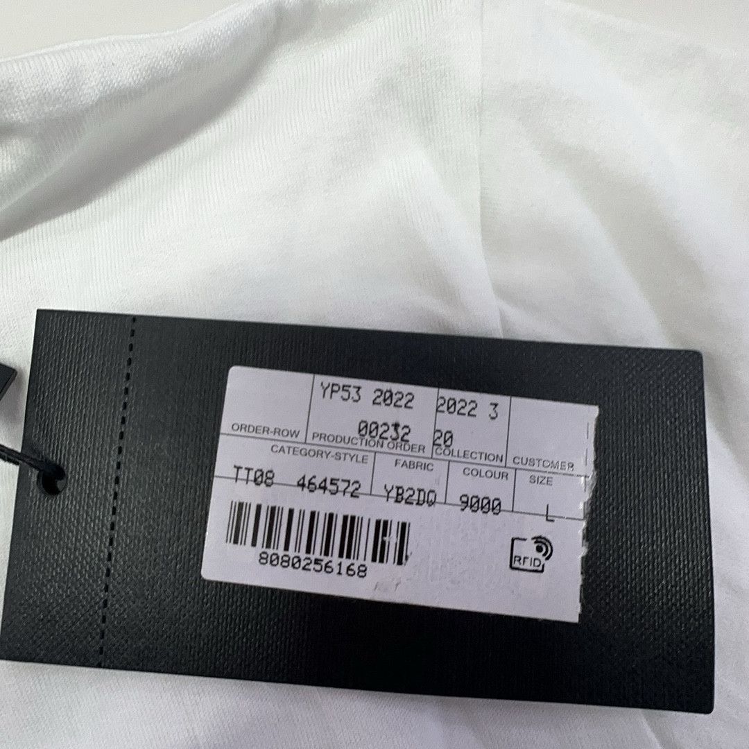 Saint Laurent Paris Saint Laurent Logo T-Shirt White Size L Size US L / EU 52-54 / 3 - 4 Thumbnail