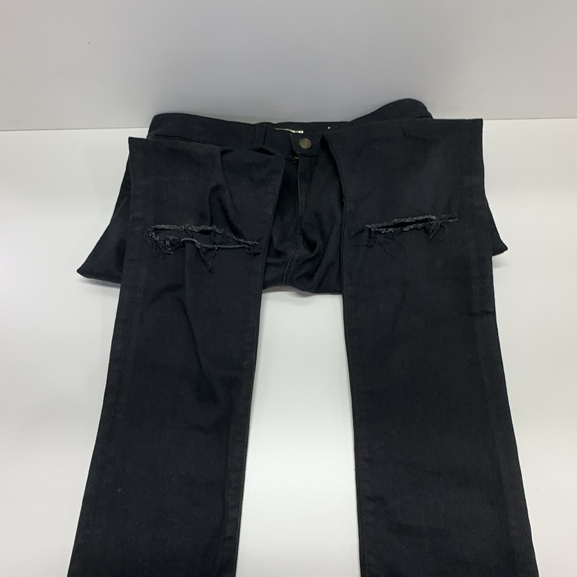 Saint Laurent Paris Saint Laurent D02 Distressed Denim Jeans Size 30 Size US 30 / EU 46 - 7 Thumbnail