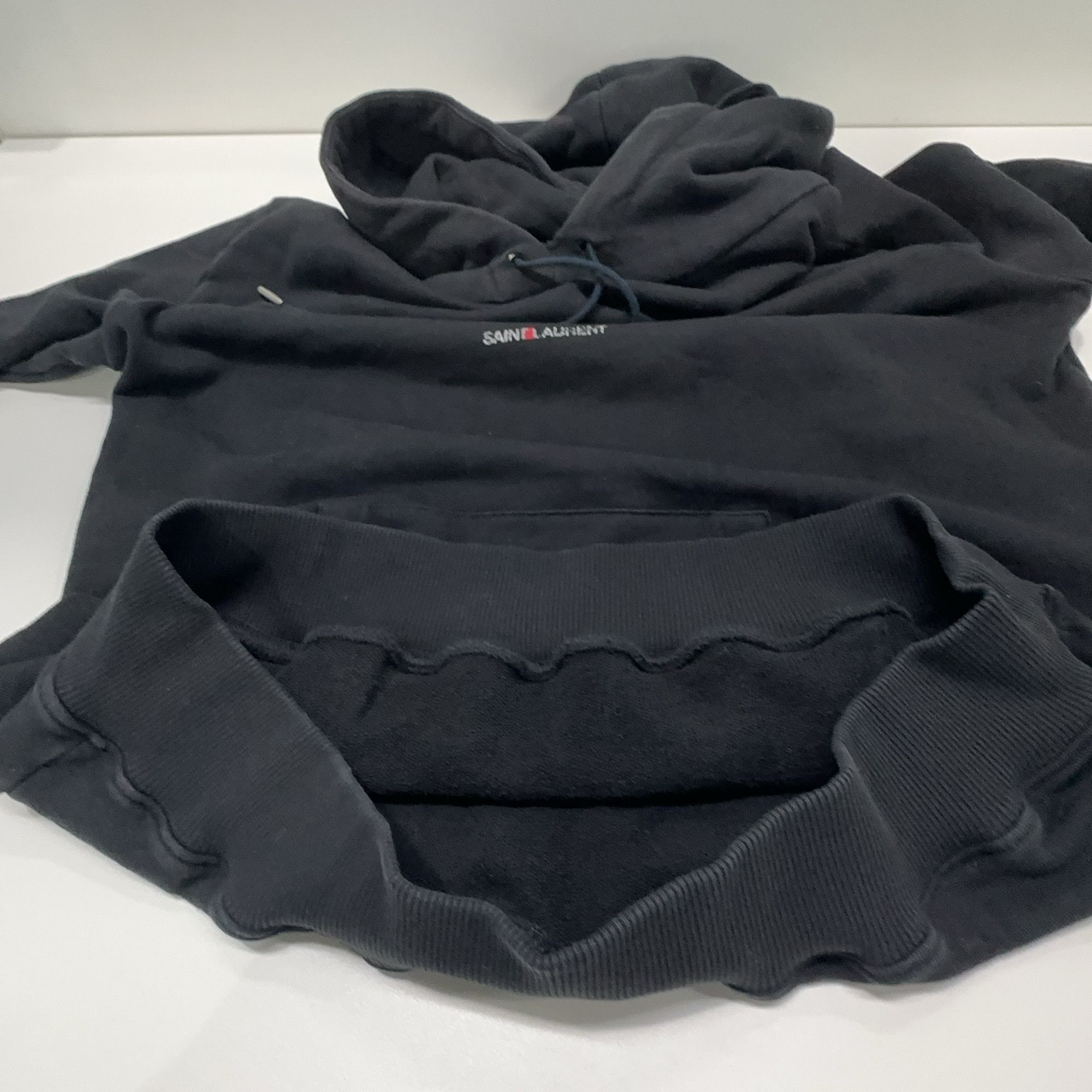 Saint Laurent Paris Saint Laurent Logo Hoodie Size L Size US L / EU 52-54 / 3 - 8 Thumbnail