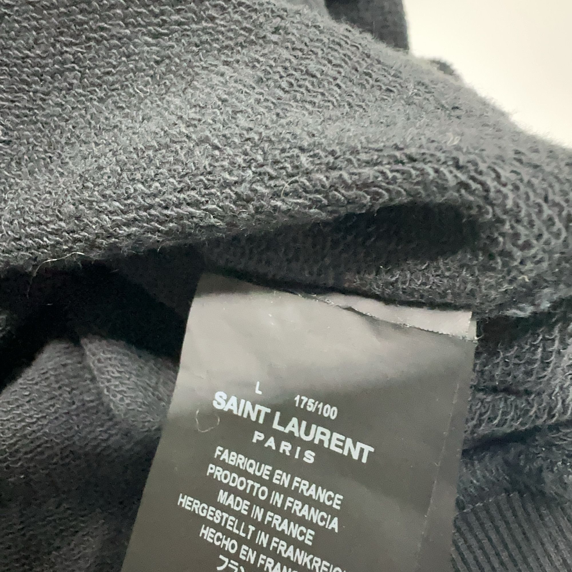Saint Laurent Paris Saint Laurent Logo Hoodie Size L Size US L / EU 52-54 / 3 - 4 Thumbnail