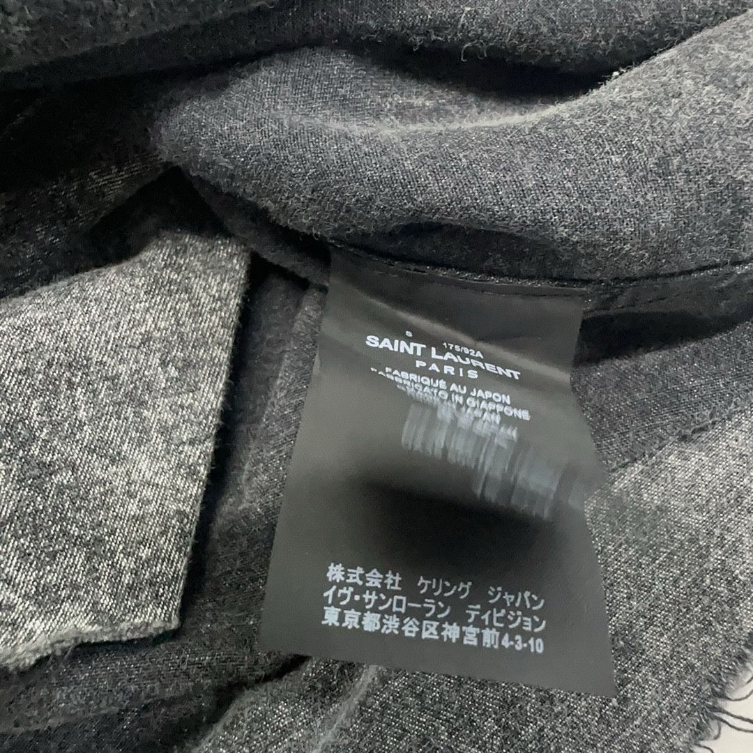 Saint Laurent Paris Saint Laurent Washed Gray Denim Shirt Size S Size US S / EU 44-46 / 1 - 4 Thumbnail