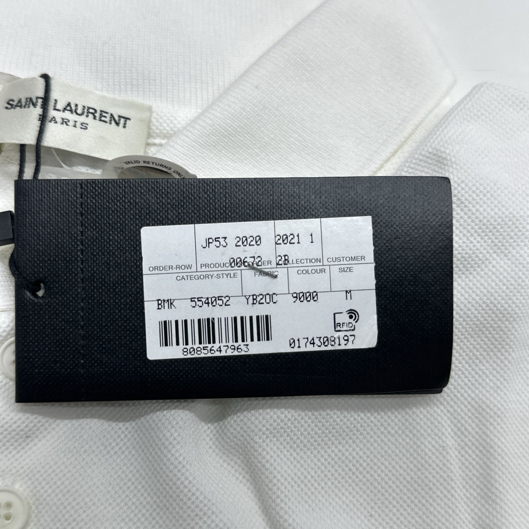 Saint Laurent Paris Saint Laurent Embroidered Logo Polo Shirt Size M Size US M / EU 48-50 / 2 - 4 Thumbnail