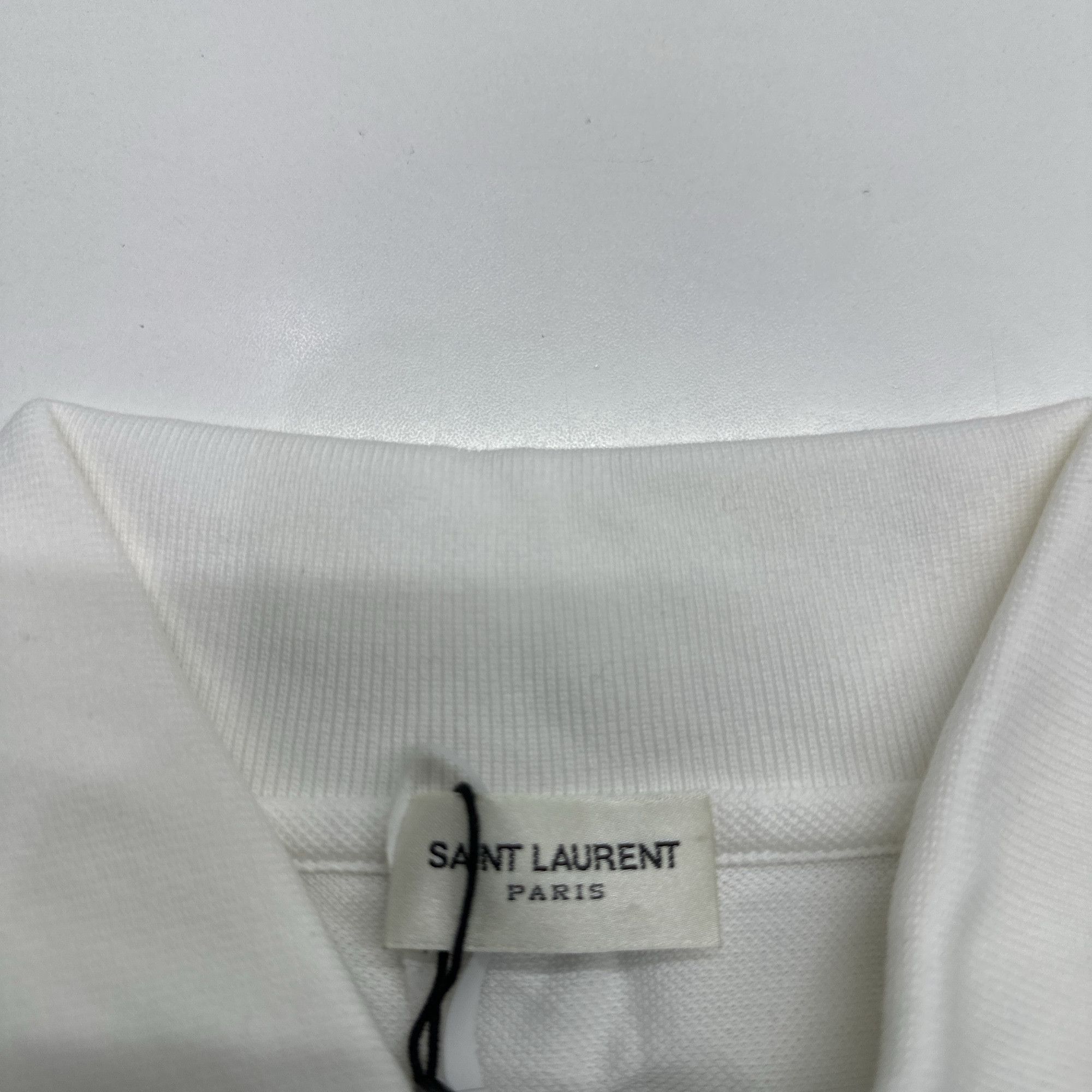 Saint Laurent Paris Saint Laurent Embroidered Logo Polo Shirt Size M Size US M / EU 48-50 / 2 - 3 Thumbnail