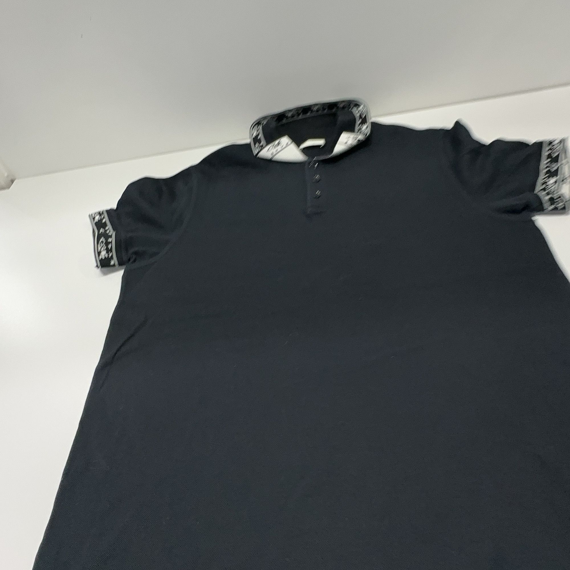 Saint Laurent Paris Saint Laurent Patterned Collar Polo Shirt L Size US L / EU 52-54 / 3 - 6 Thumbnail