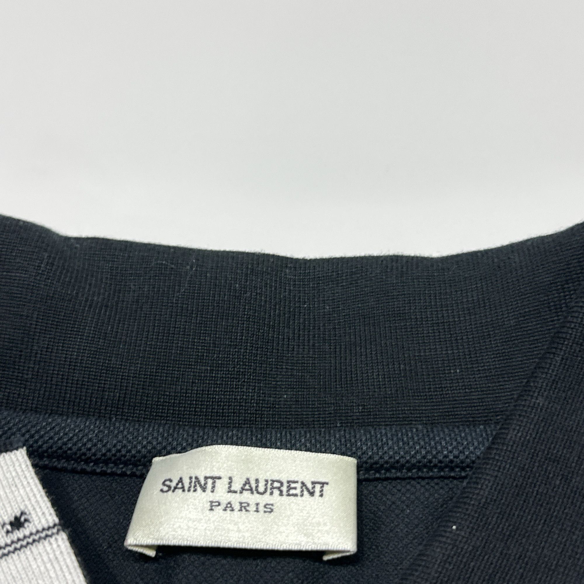 Saint Laurent Paris Saint Laurent Patterned Collar Polo Shirt L Size US L / EU 52-54 / 3 - 4 Thumbnail