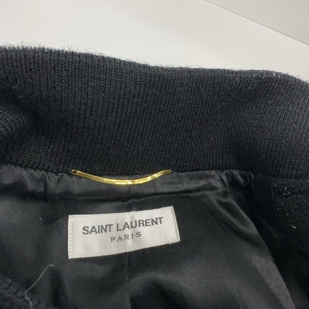 Saint Laurent Paris Saint Laurent Teddy Wool Varsity Jacket Size 36 Size XS / US 0-2 / IT 36-38 - 4 Thumbnail