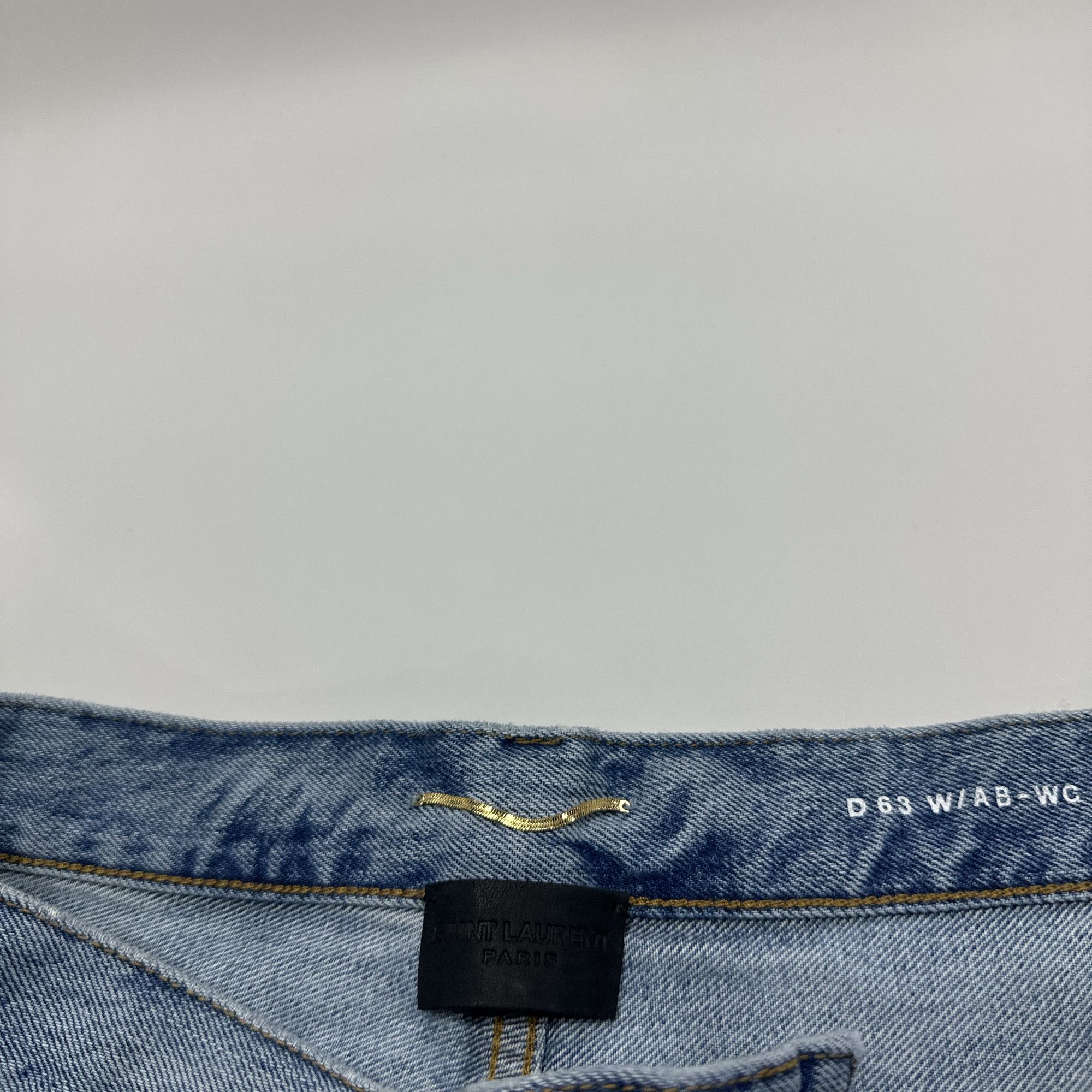 Saint Laurent Paris Saint Laurent Blue Denim Jeans Size 29 Size US 29 - 4 Thumbnail